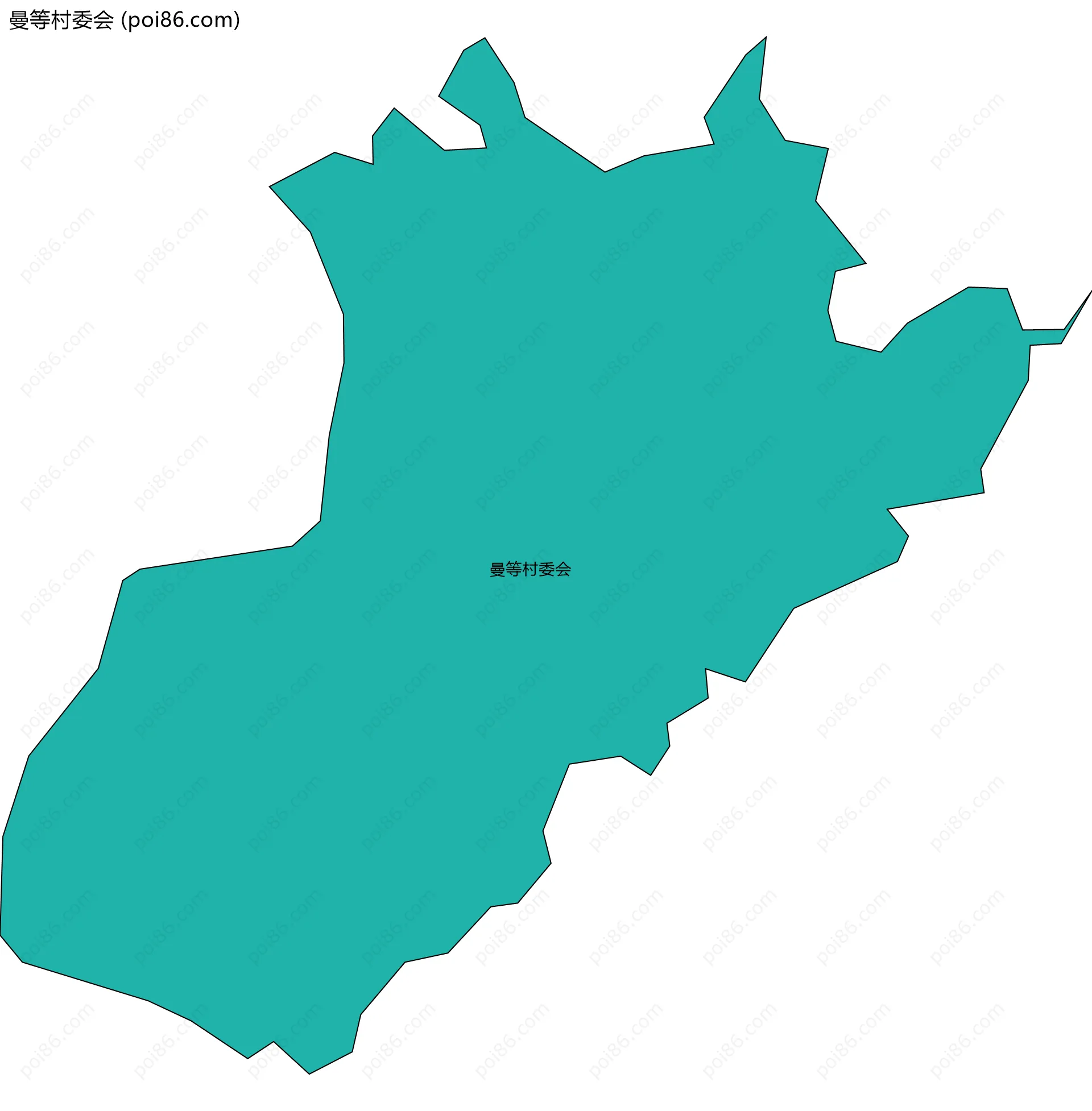 曼等村委会边界地图