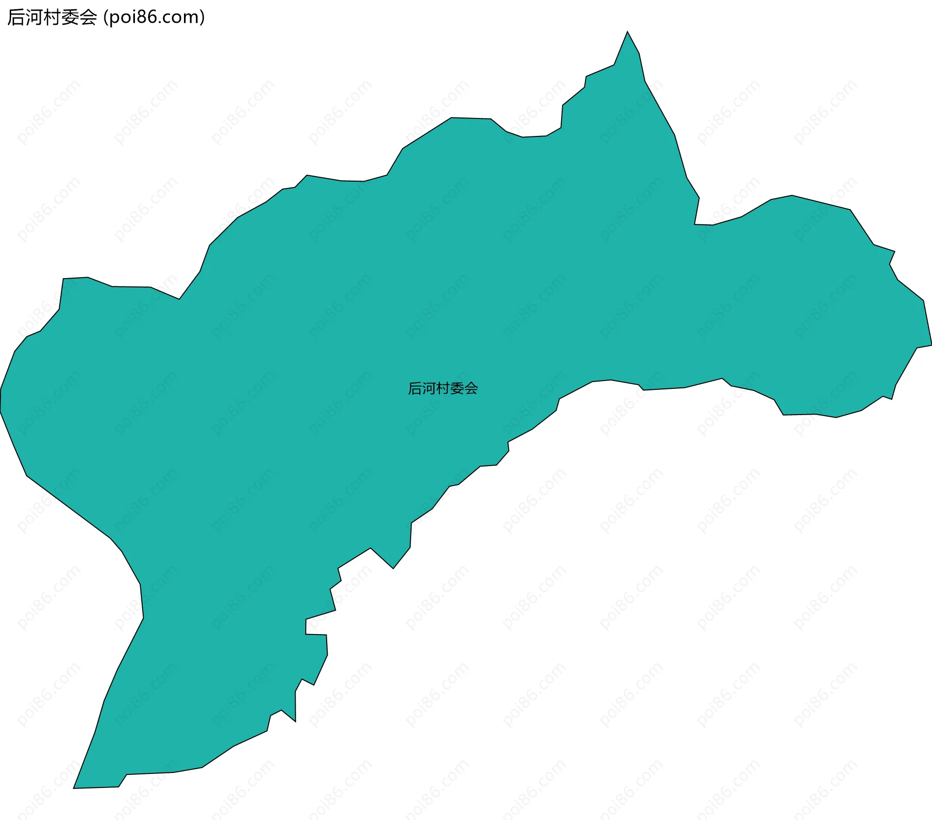 后河村委会边界地图