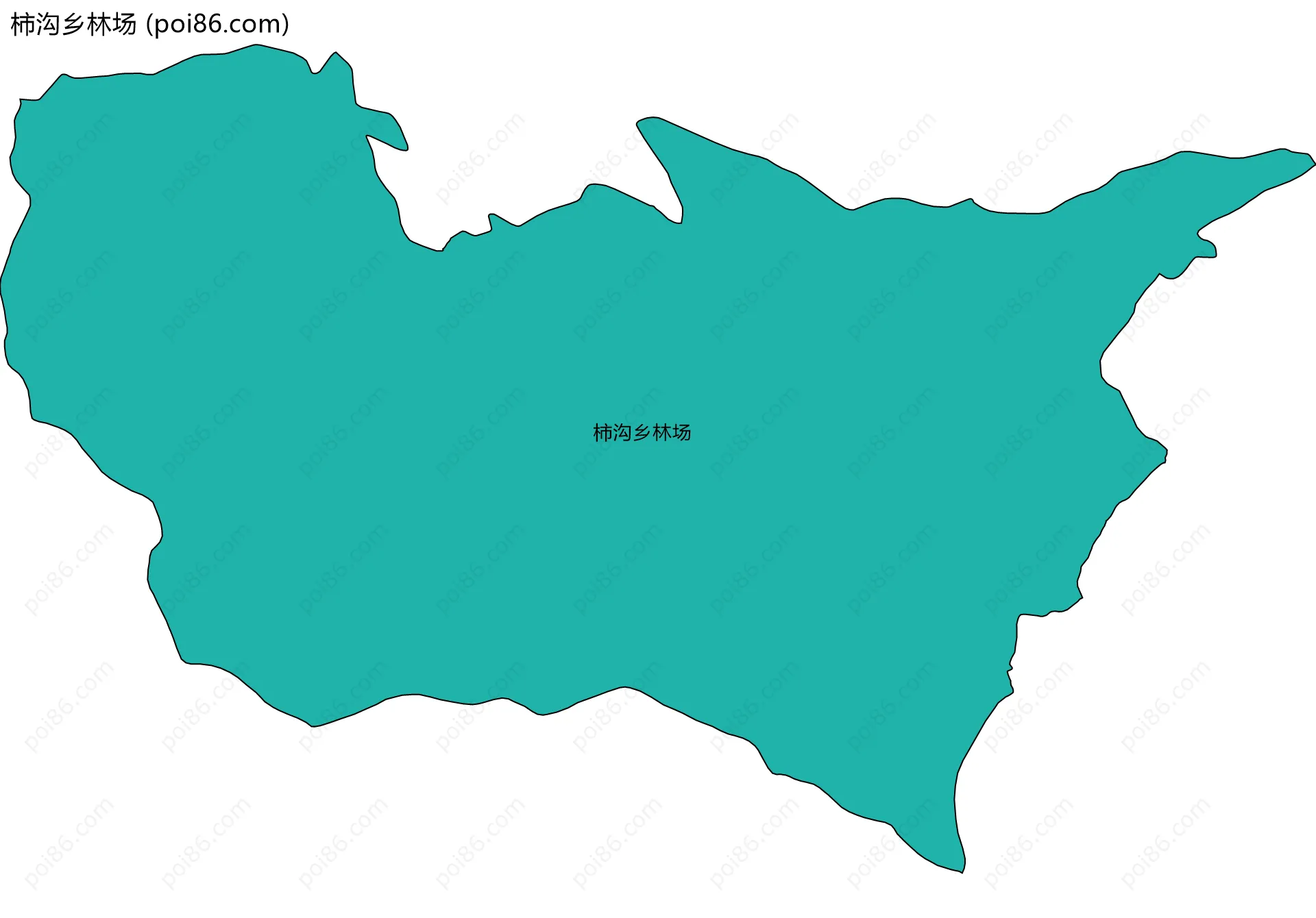 柿沟乡林场边界地图