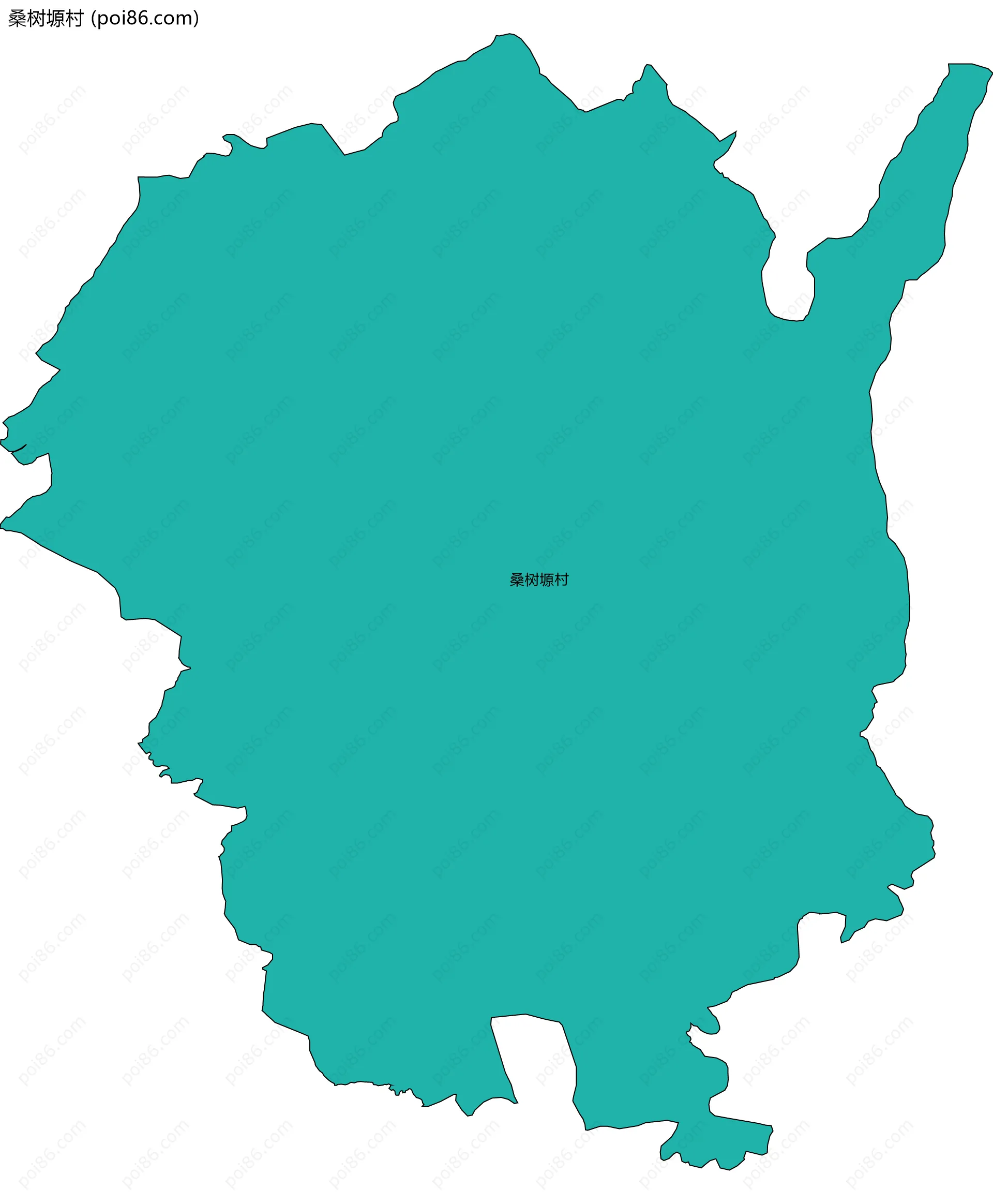 桑树塬村边界地图