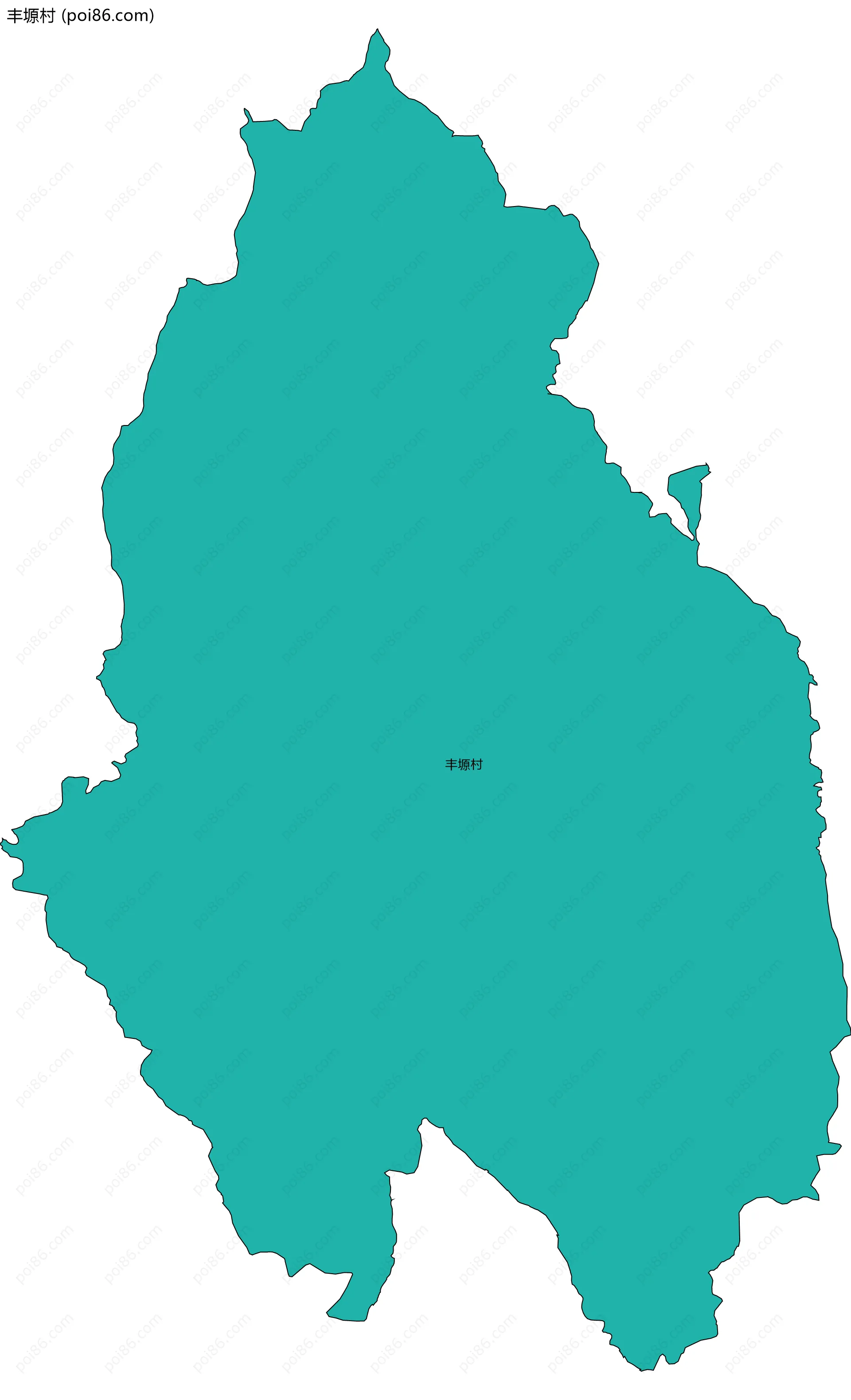 丰塬村边界地图