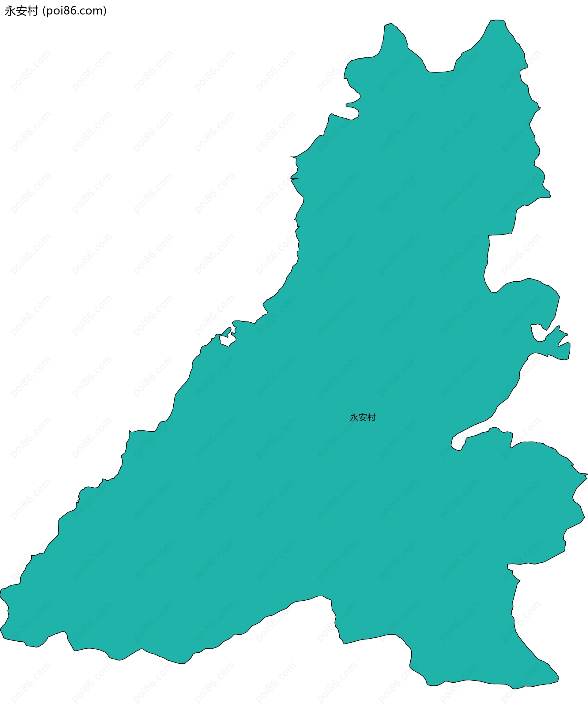 永安村边界地图