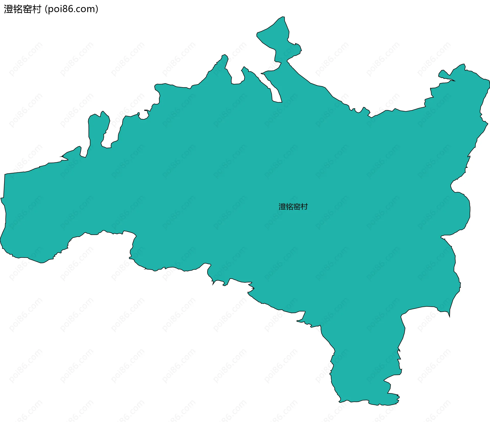 澄铭窑村边界地图