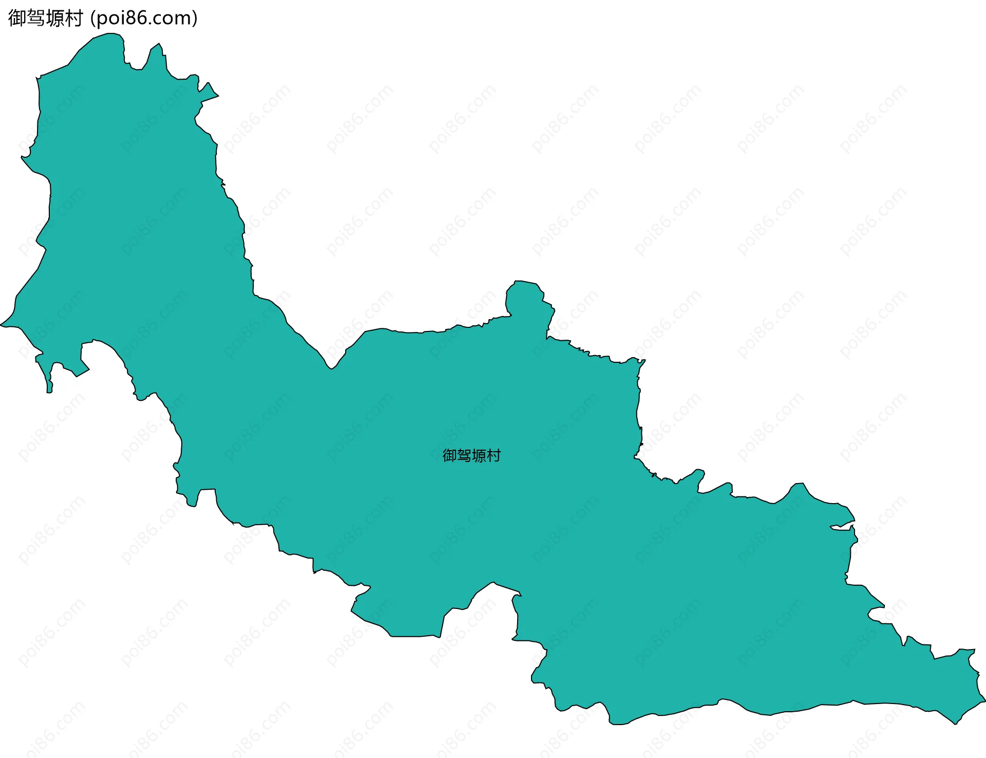 御驾塬村边界地图