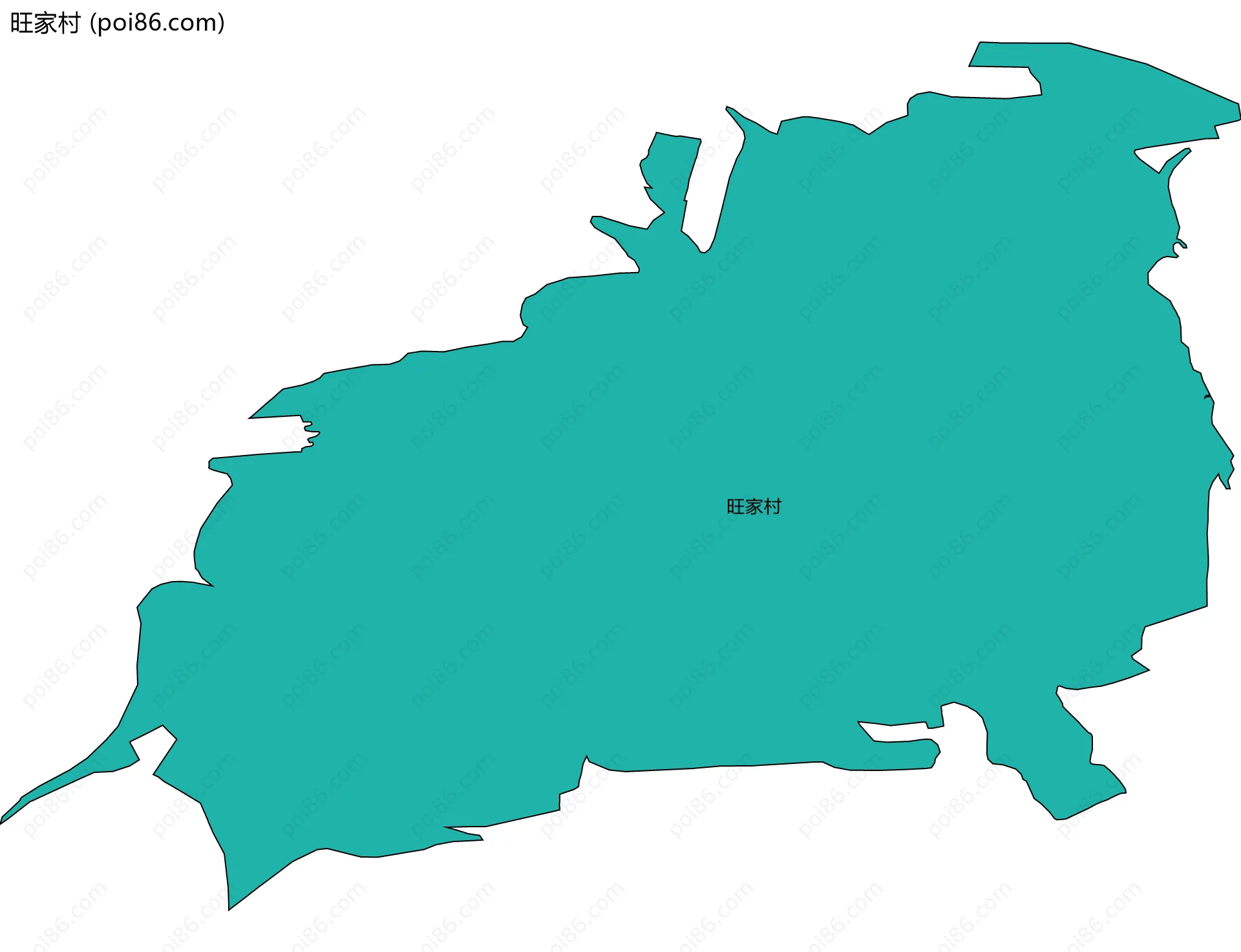 旺家村边界地图