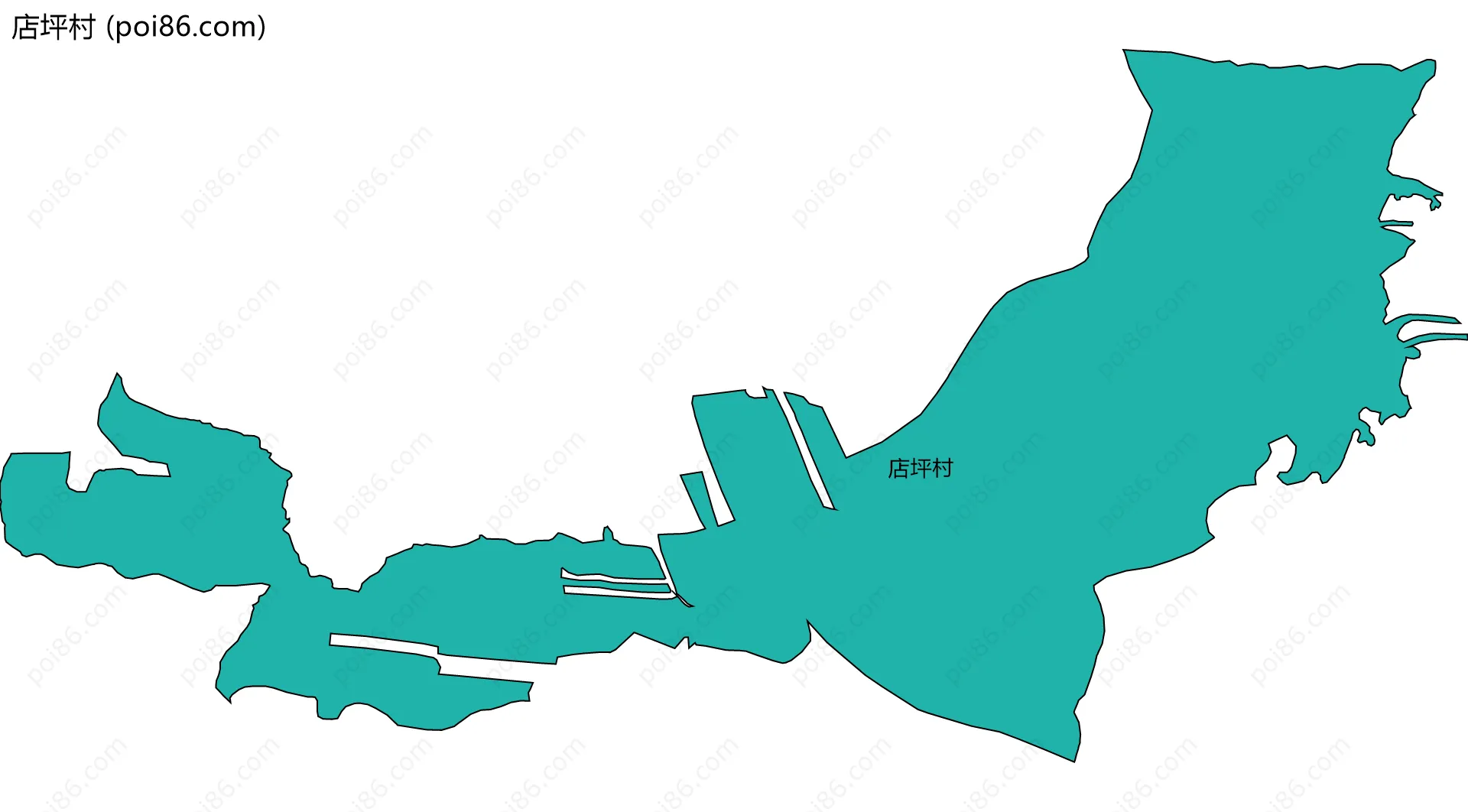 店坪村边界地图