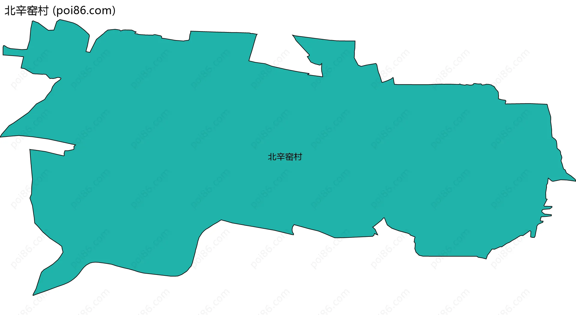 北辛窑村边界地图