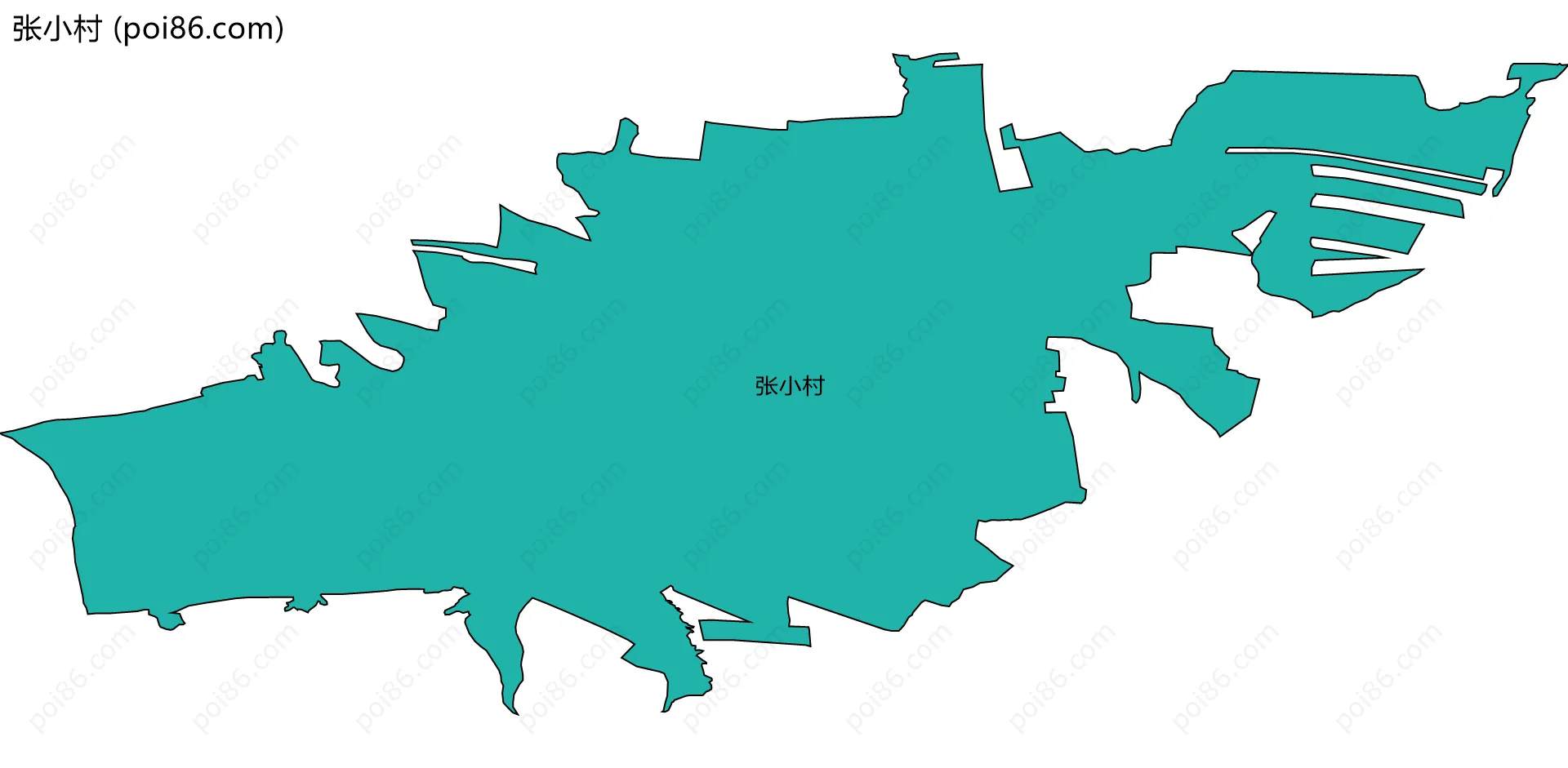 张小村边界地图