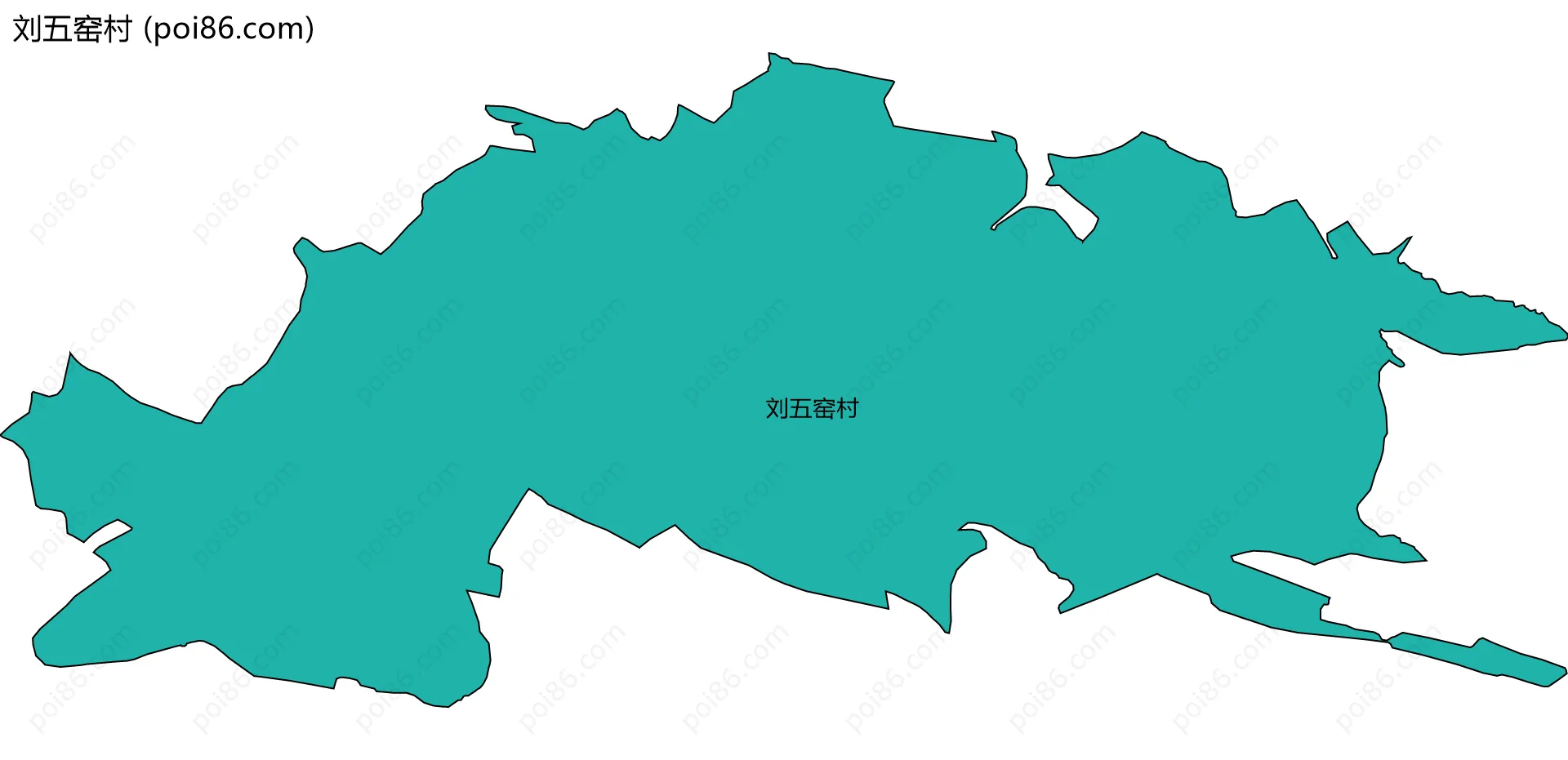 刘五窑村边界地图