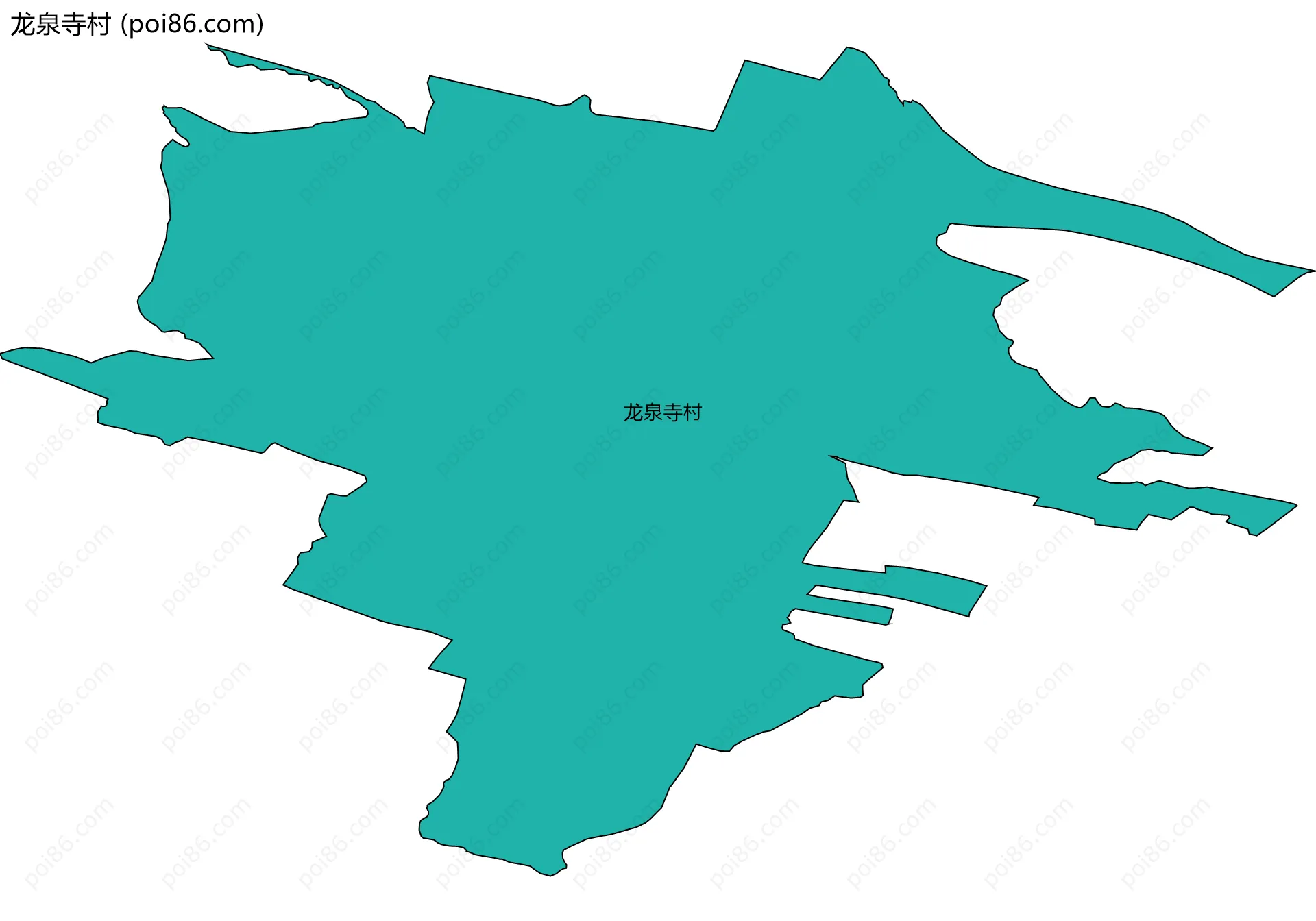 龙泉寺村边界地图