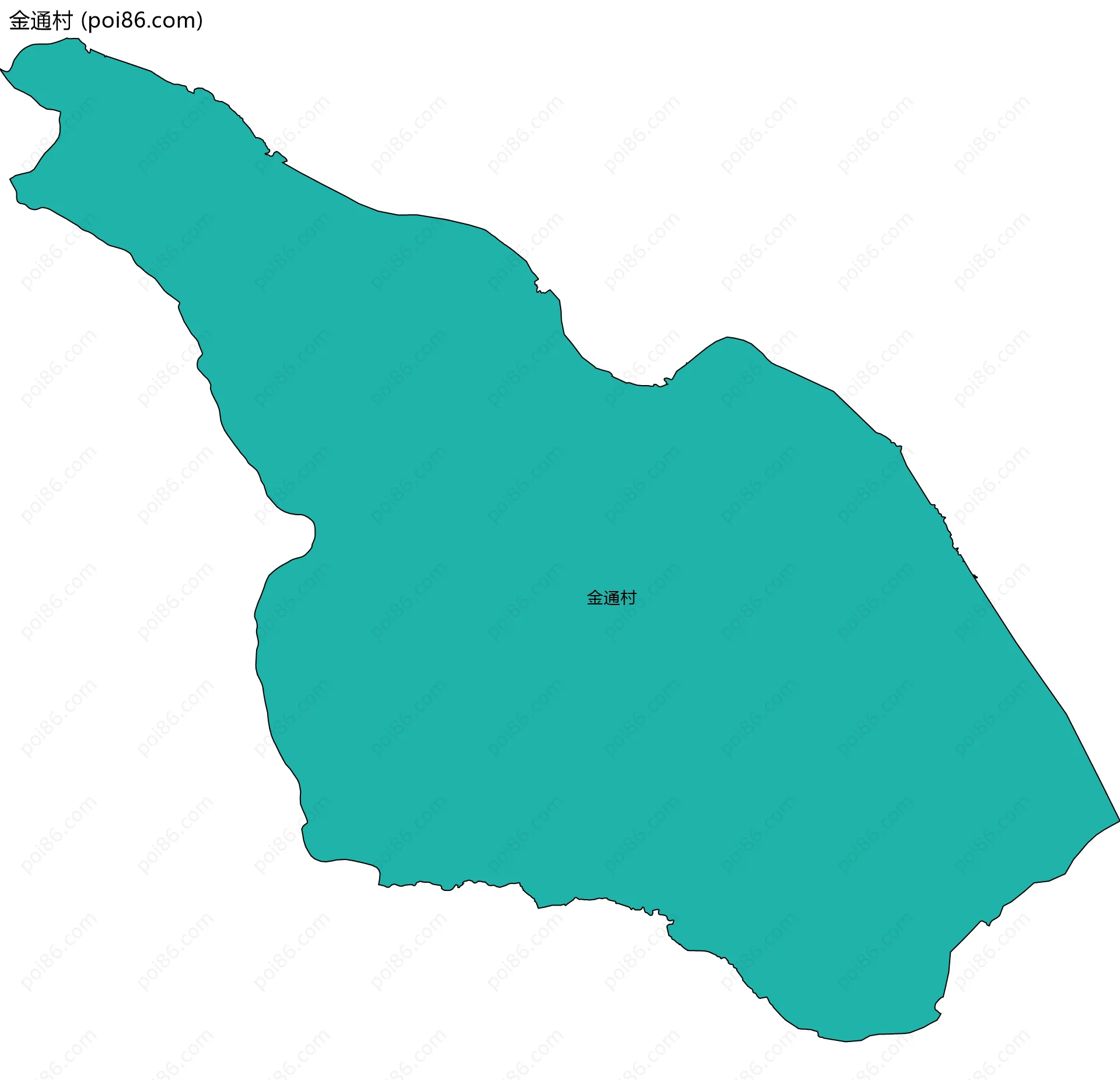 金通村边界地图