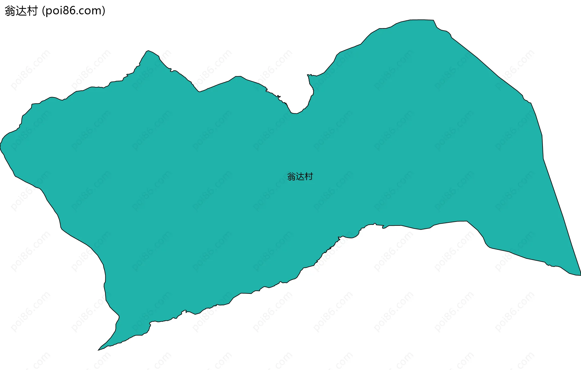翁达村边界地图