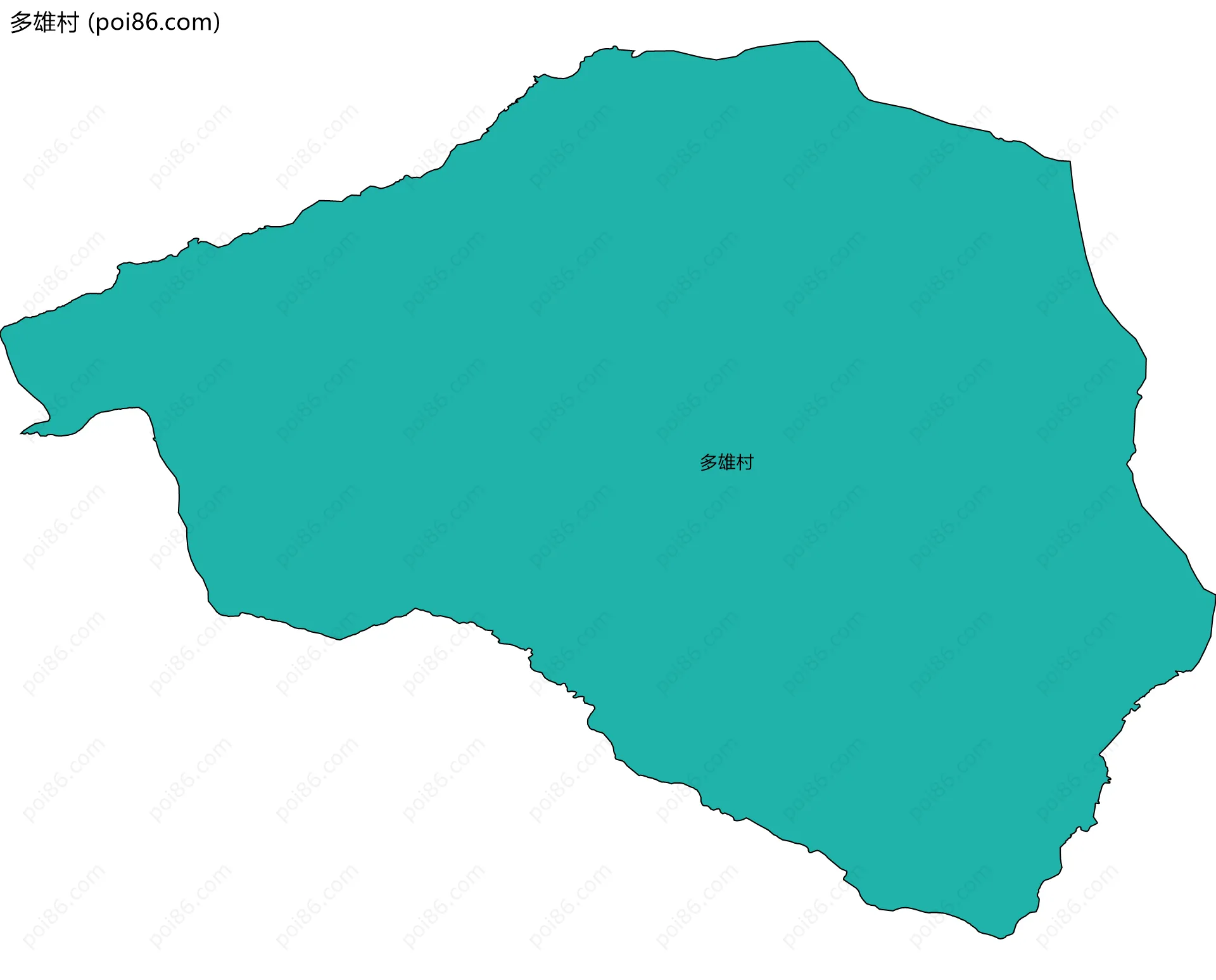 多雄村边界地图