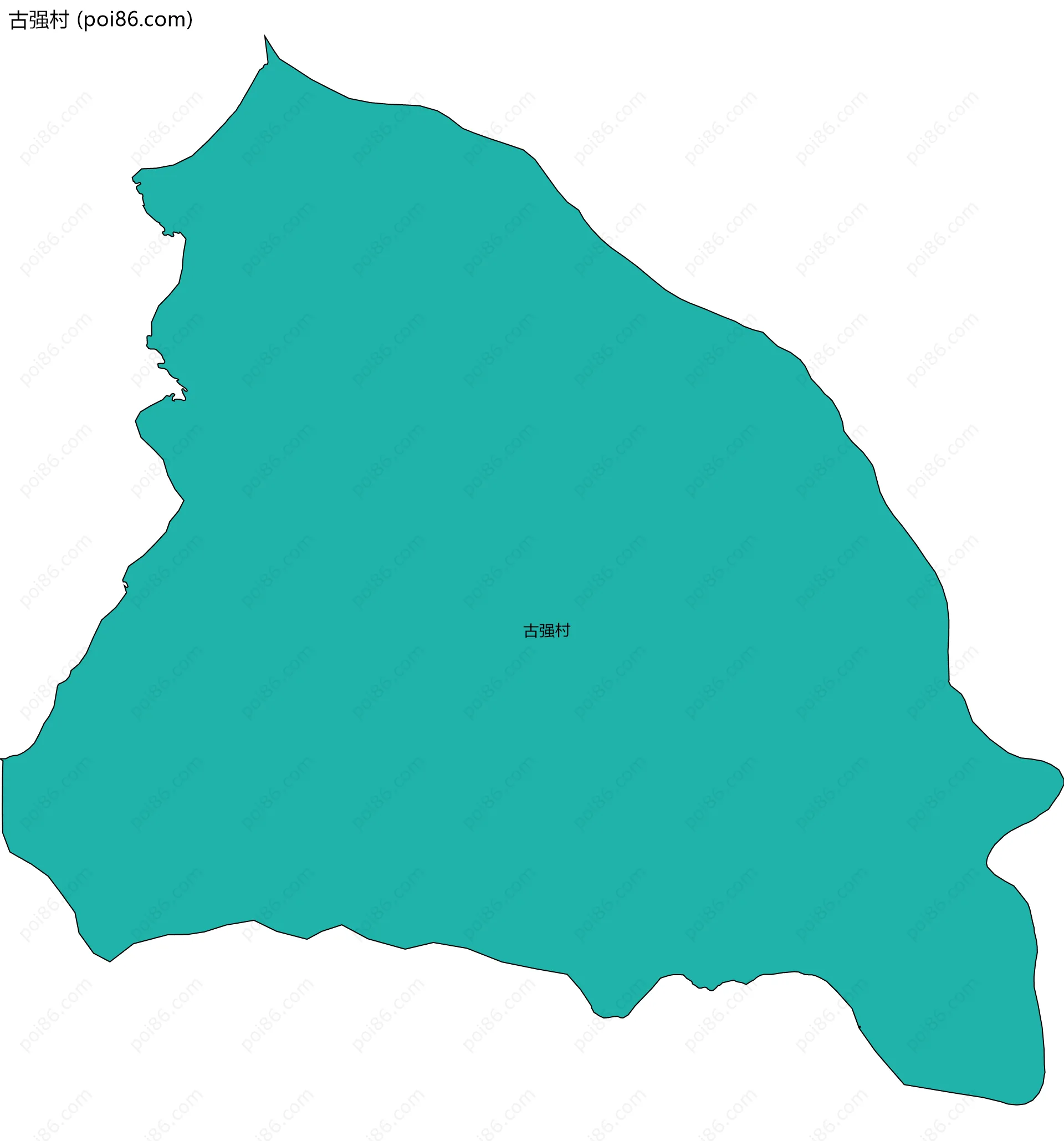 古强村边界地图