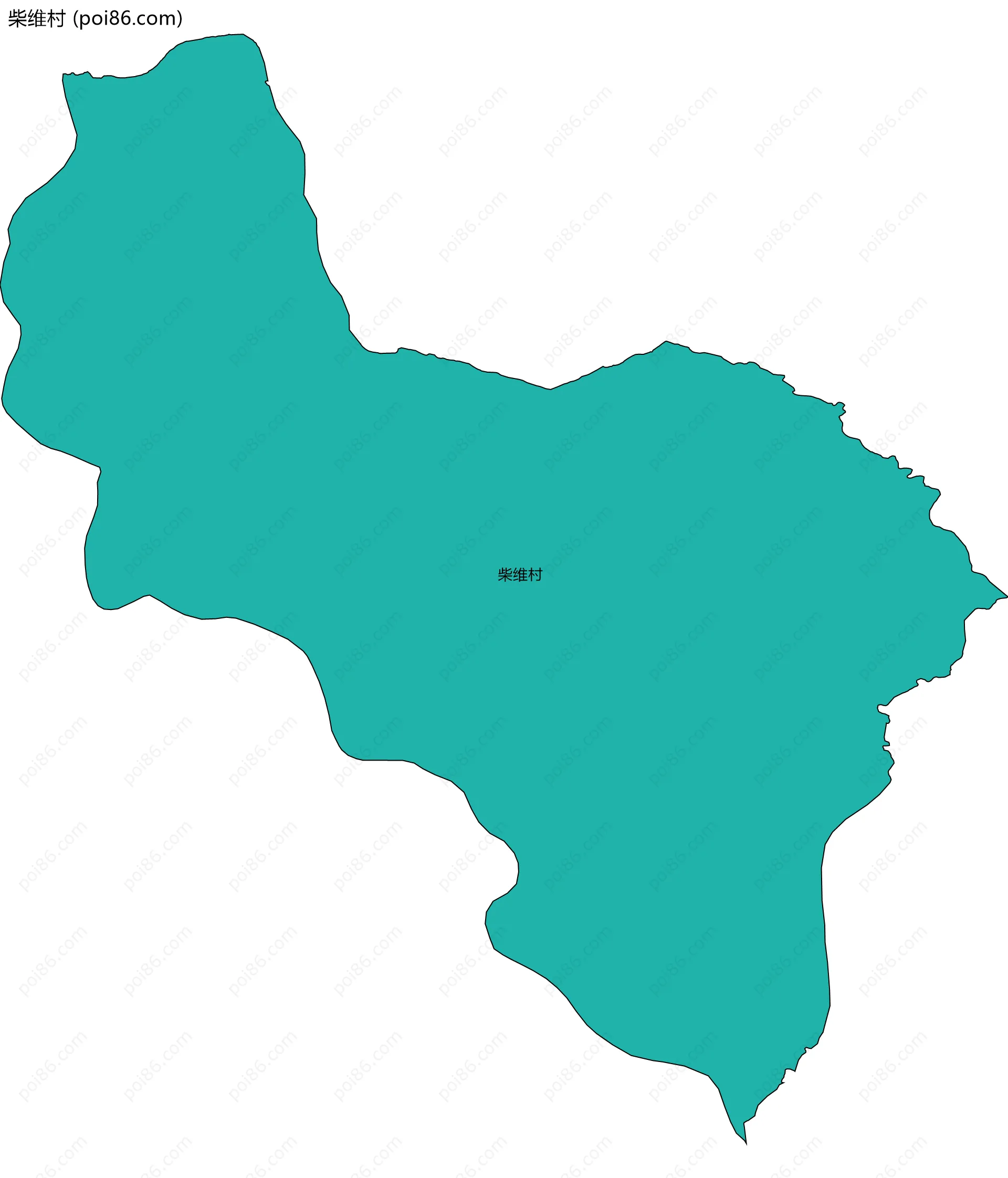 柴维村边界地图