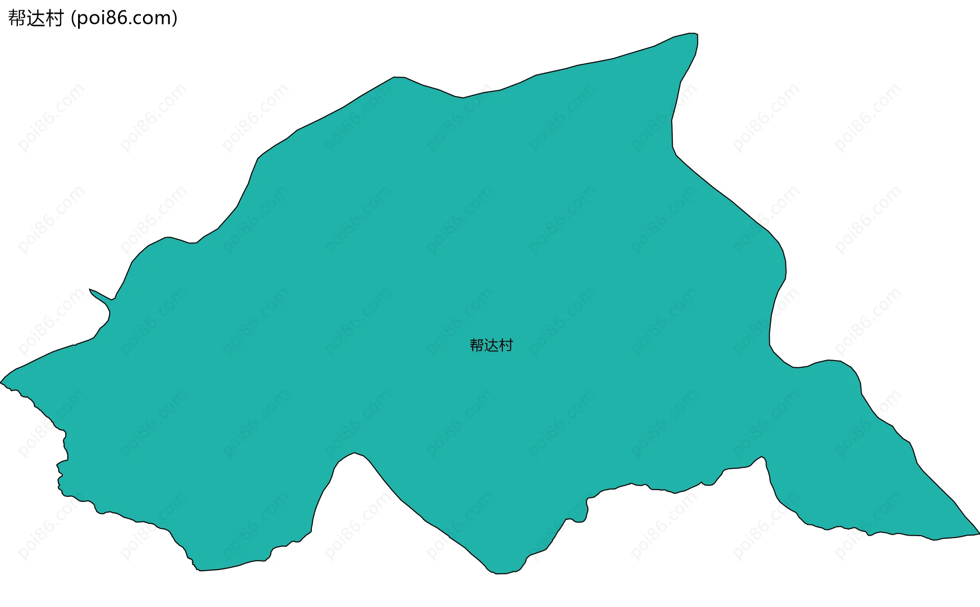 帮达村边界地图