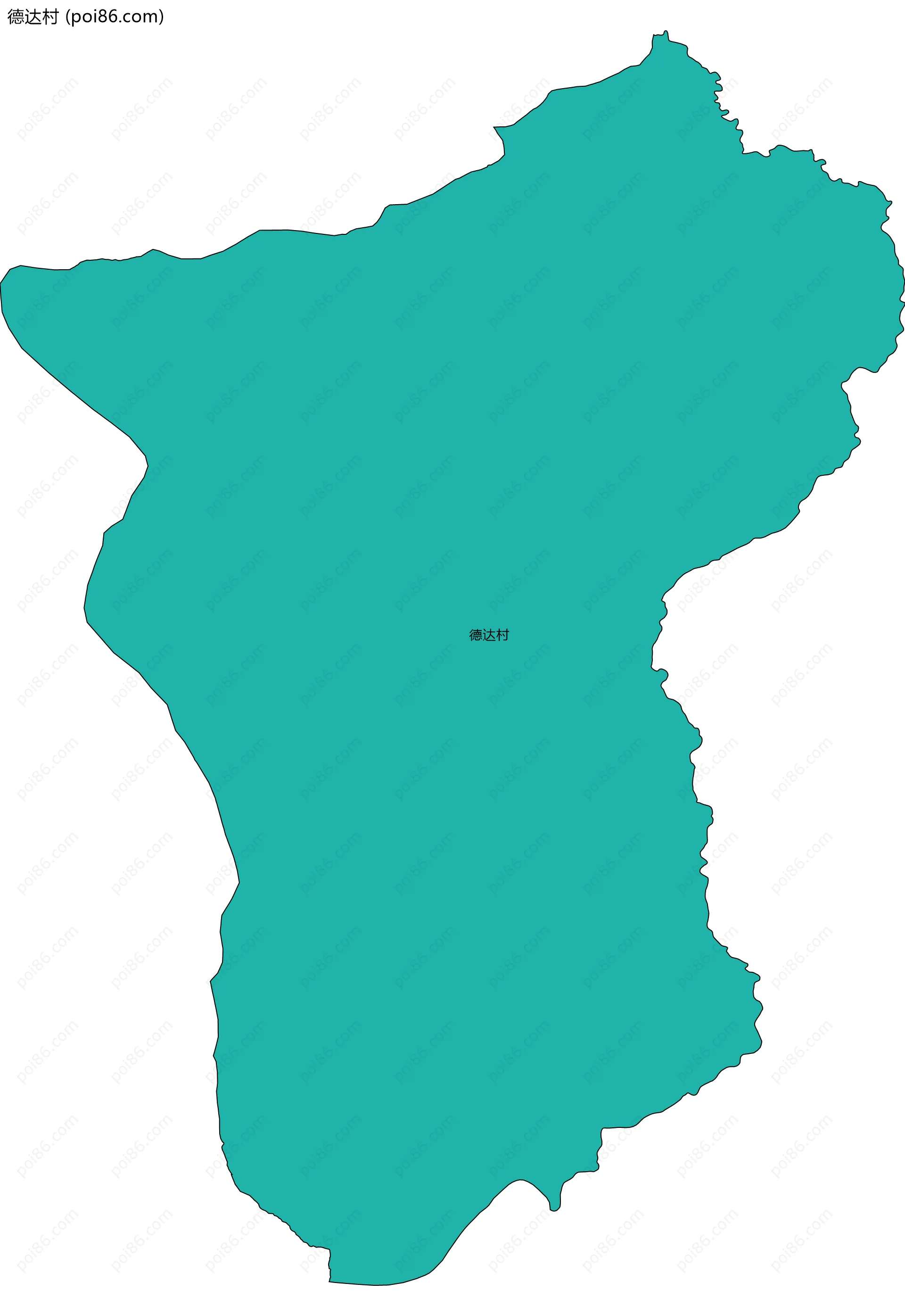 德达村边界地图