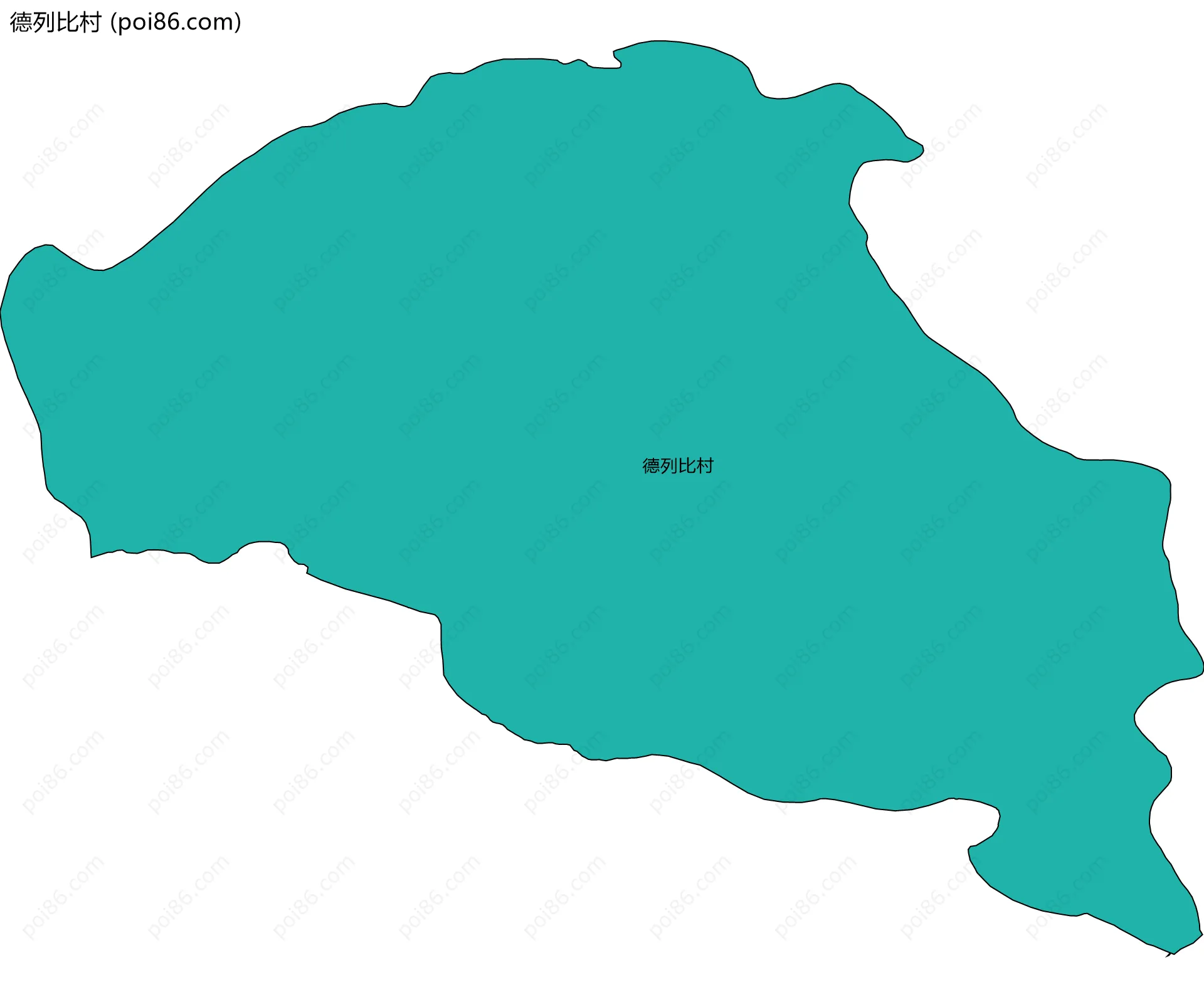 德列比村边界地图