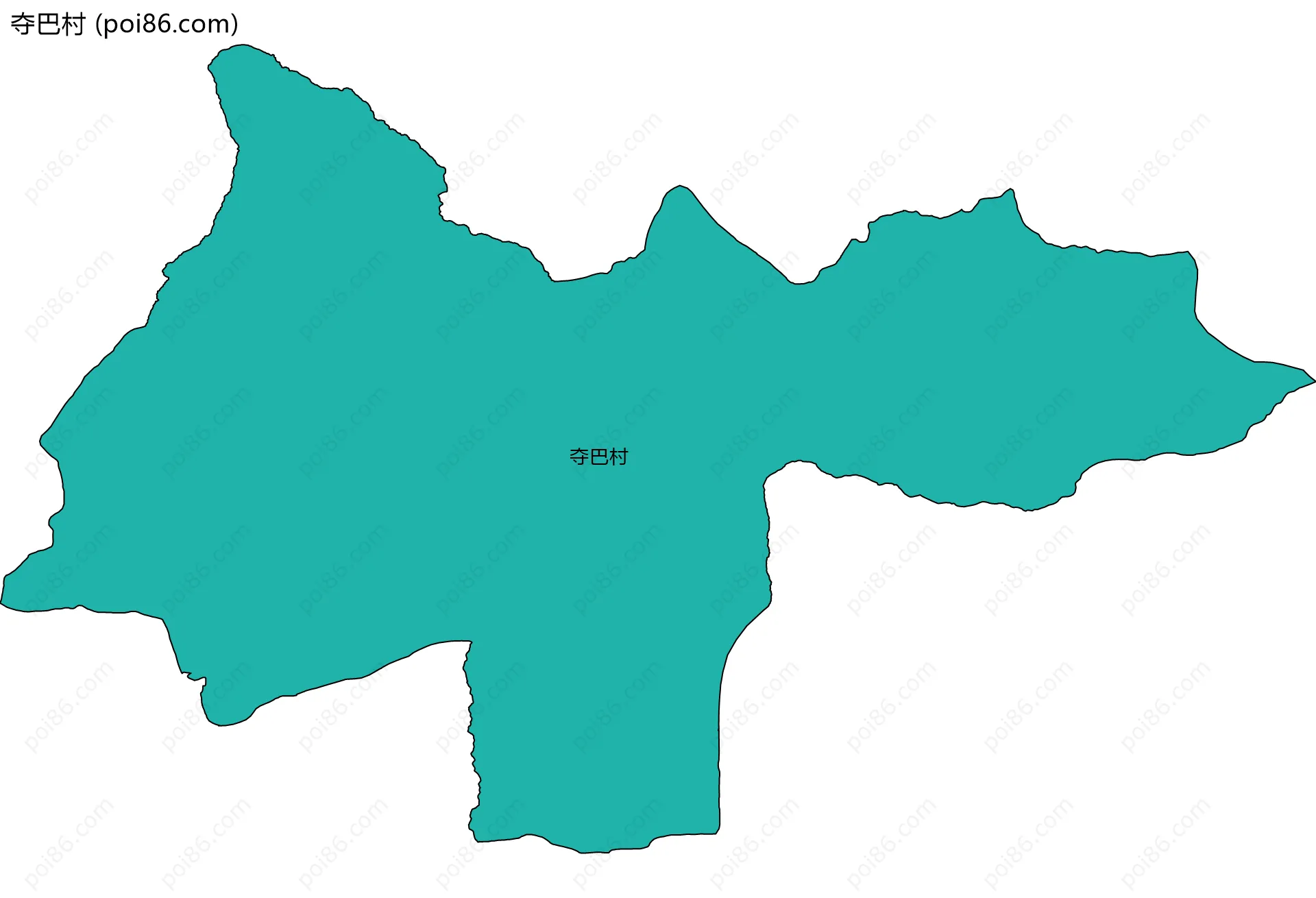 夺巴村边界地图