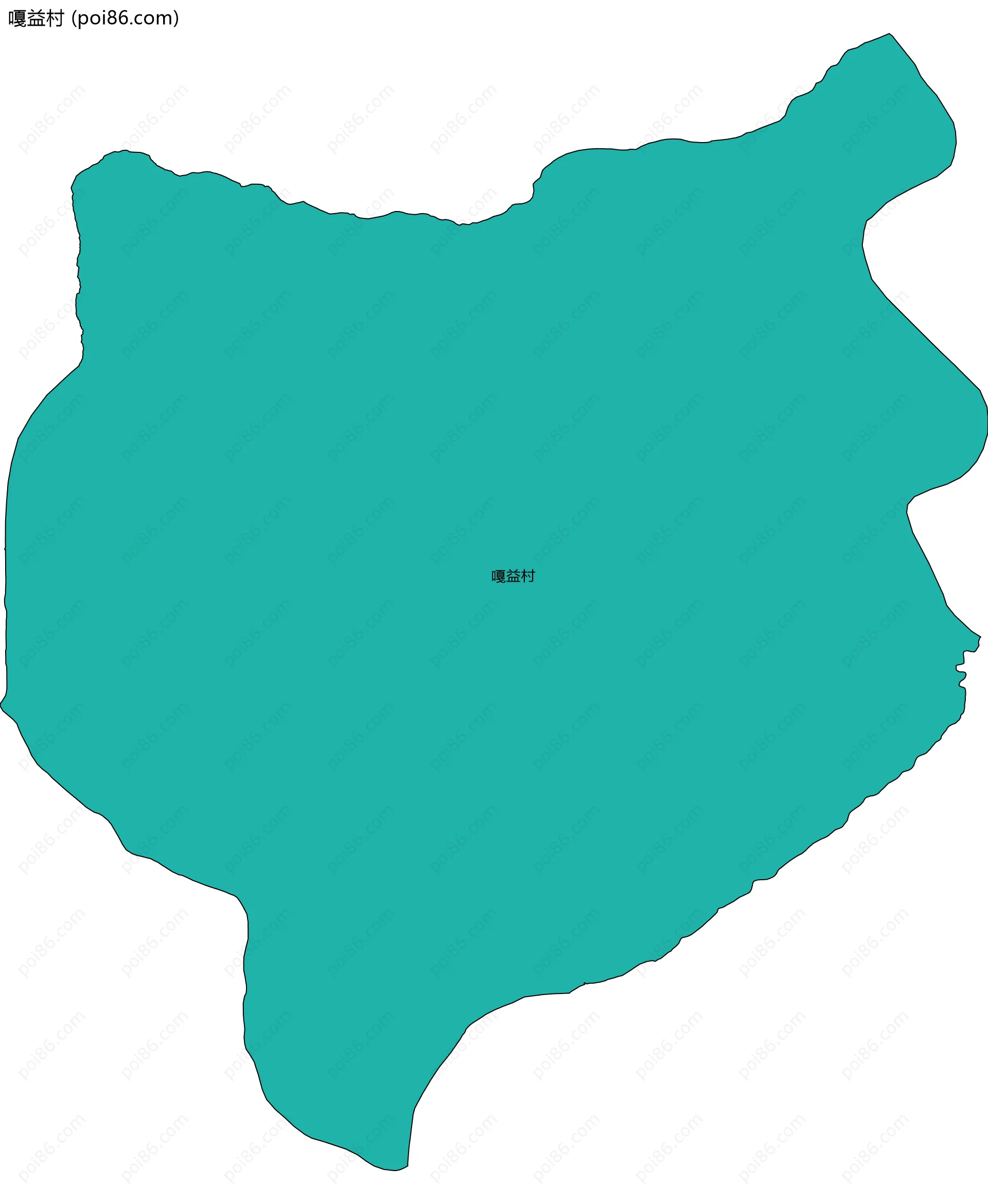 嘎益村边界地图