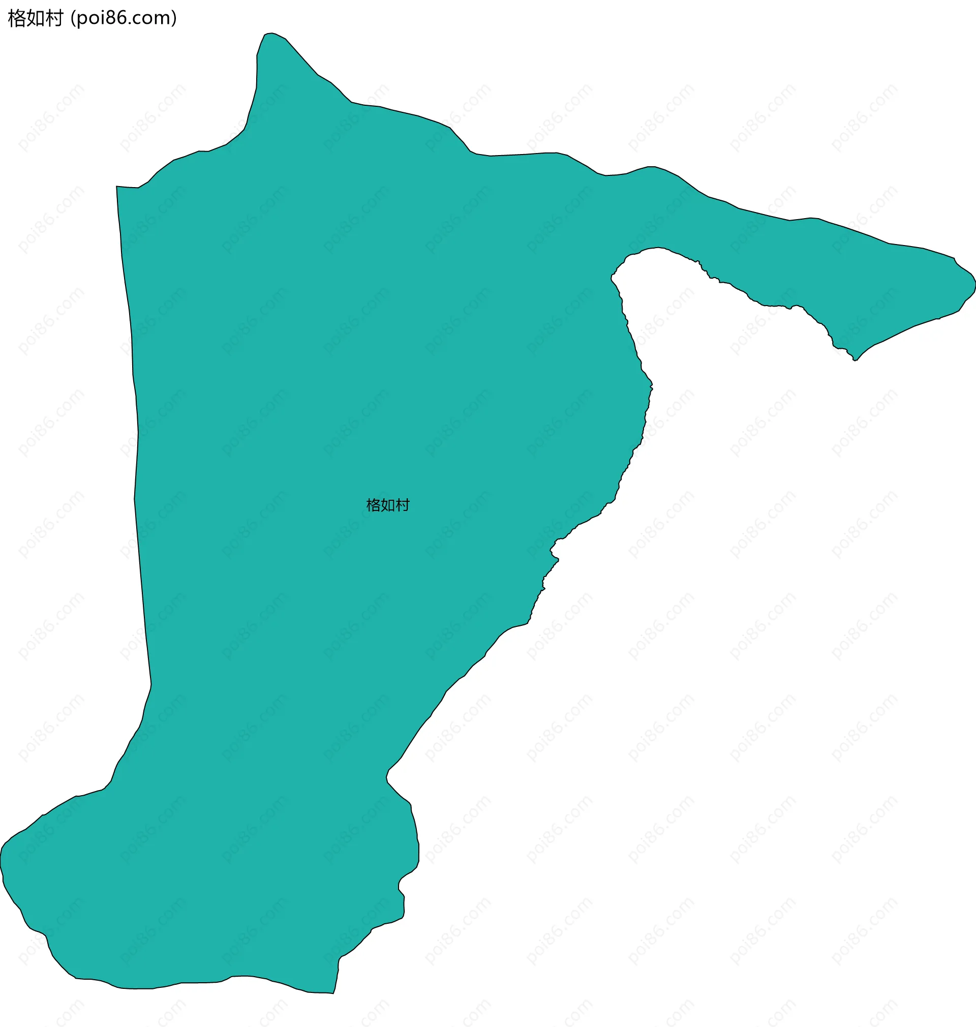 格如村边界地图