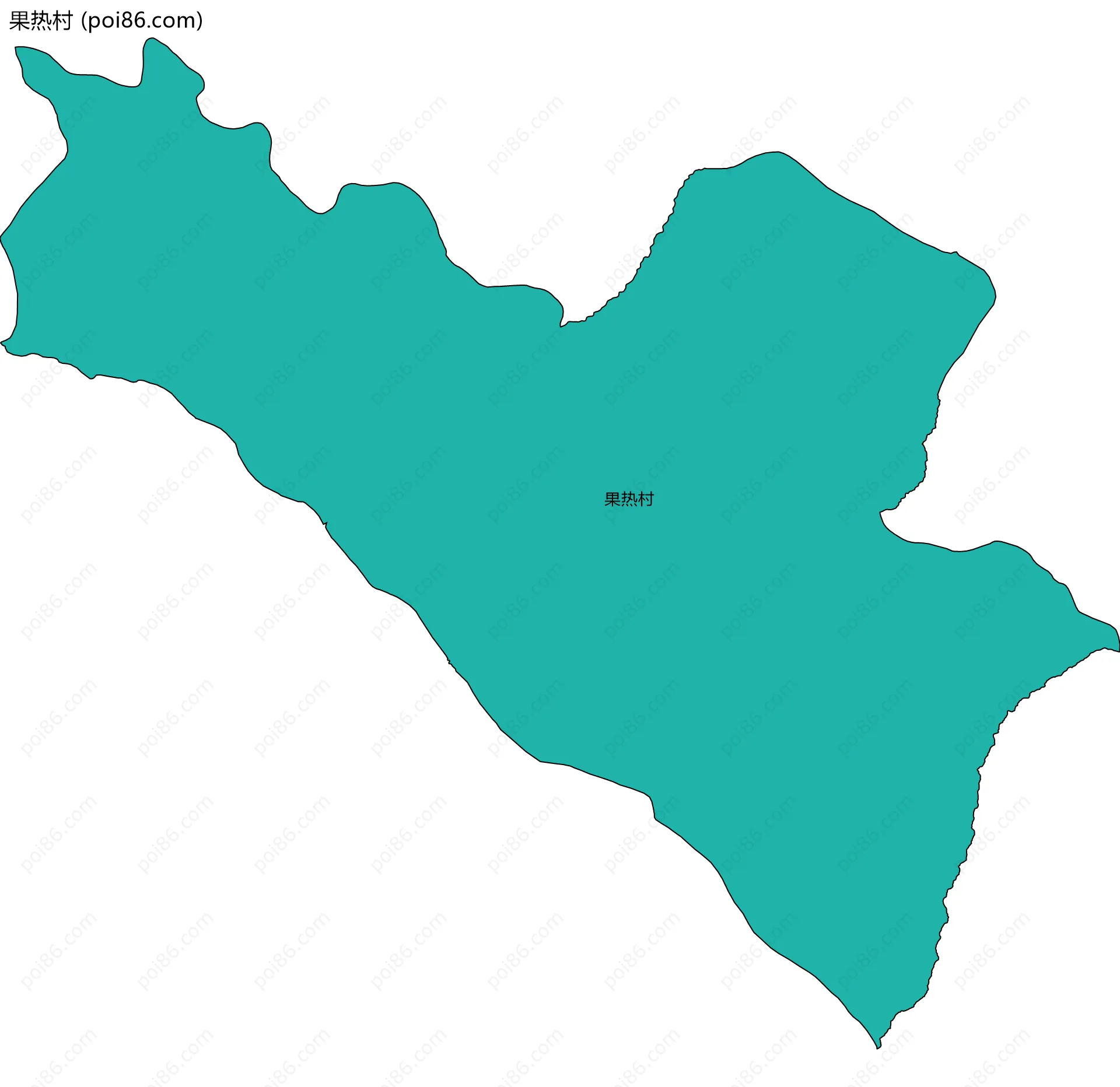 果热村边界地图