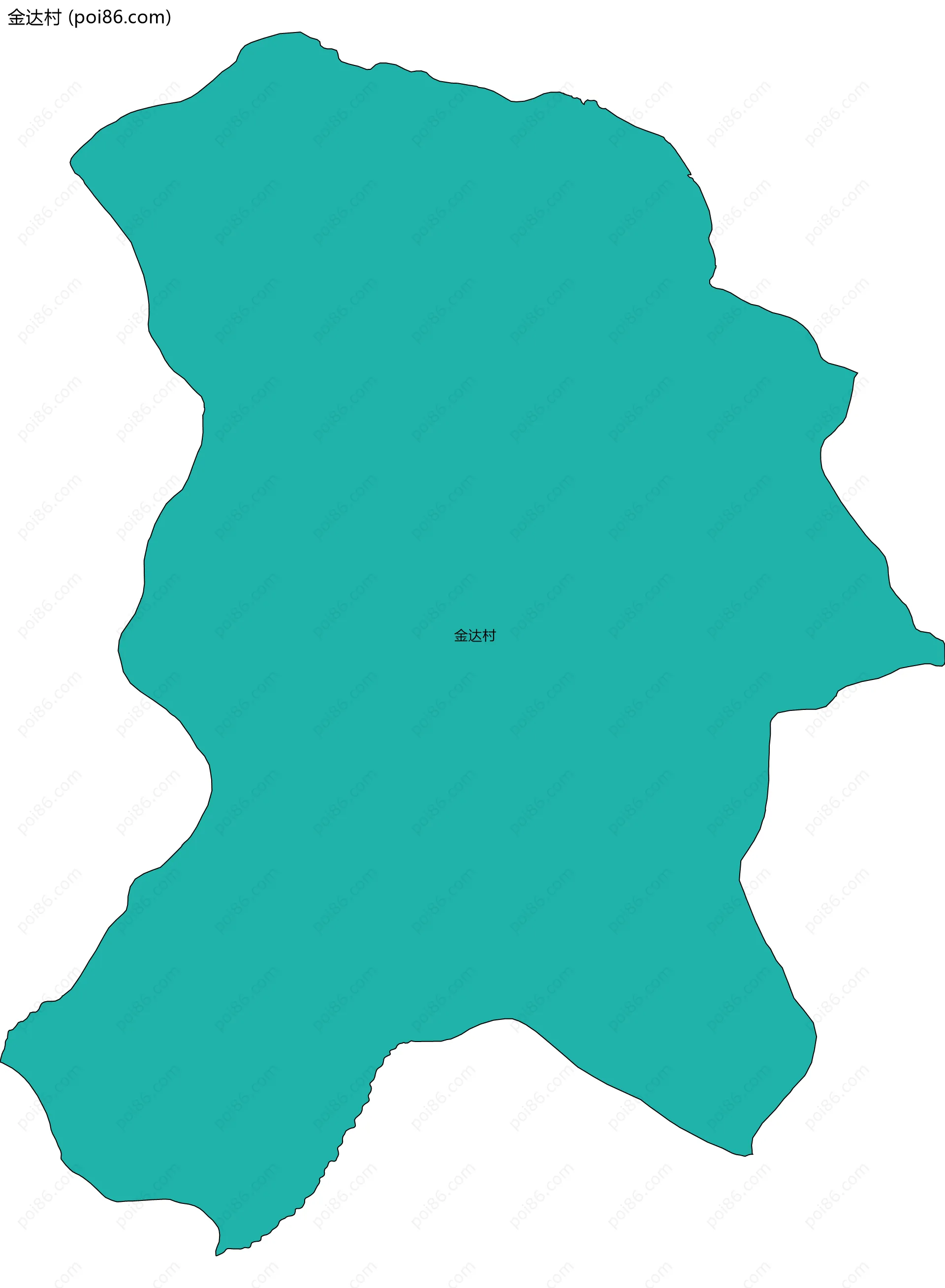 金达村边界地图