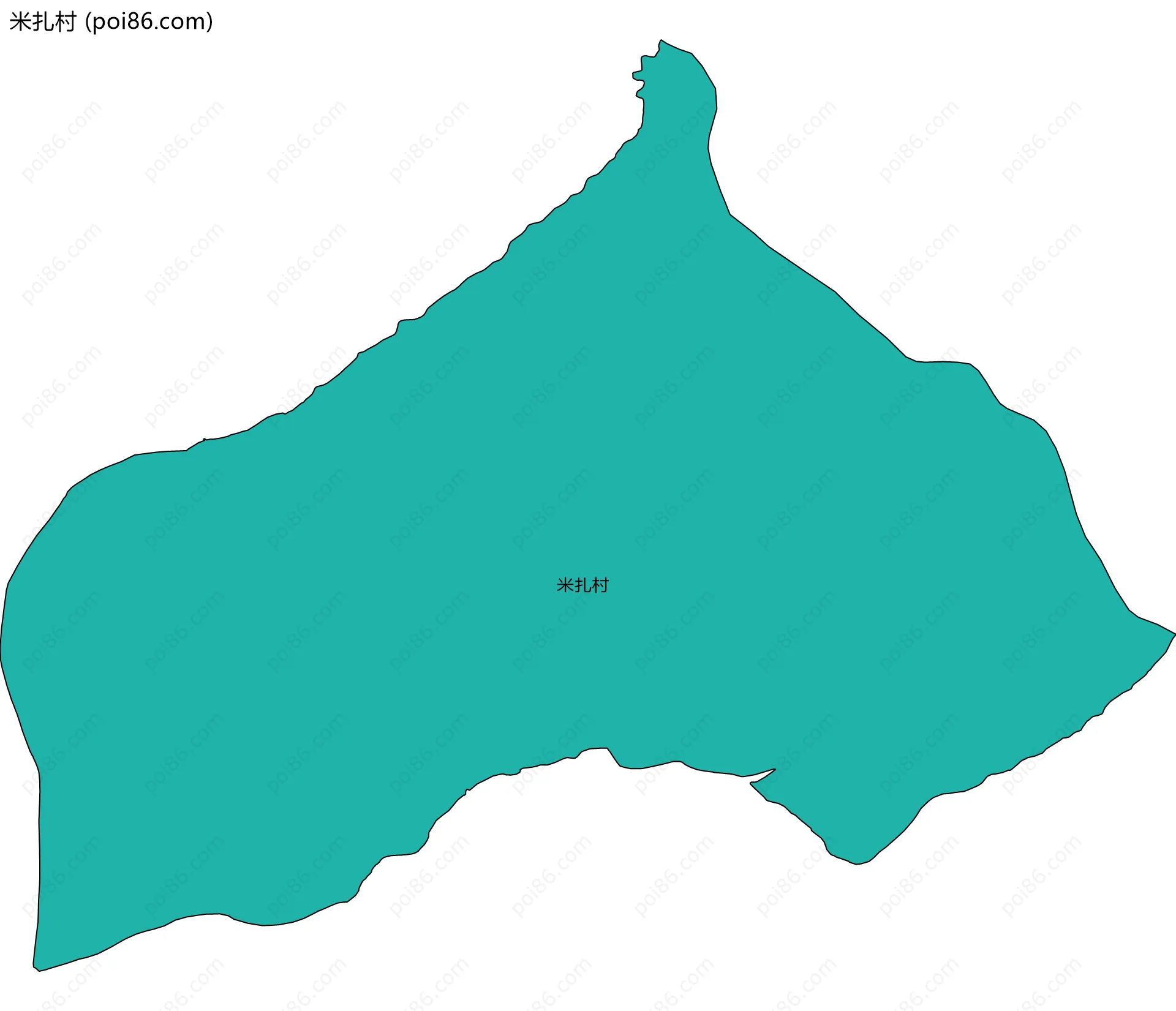 米扎村边界地图