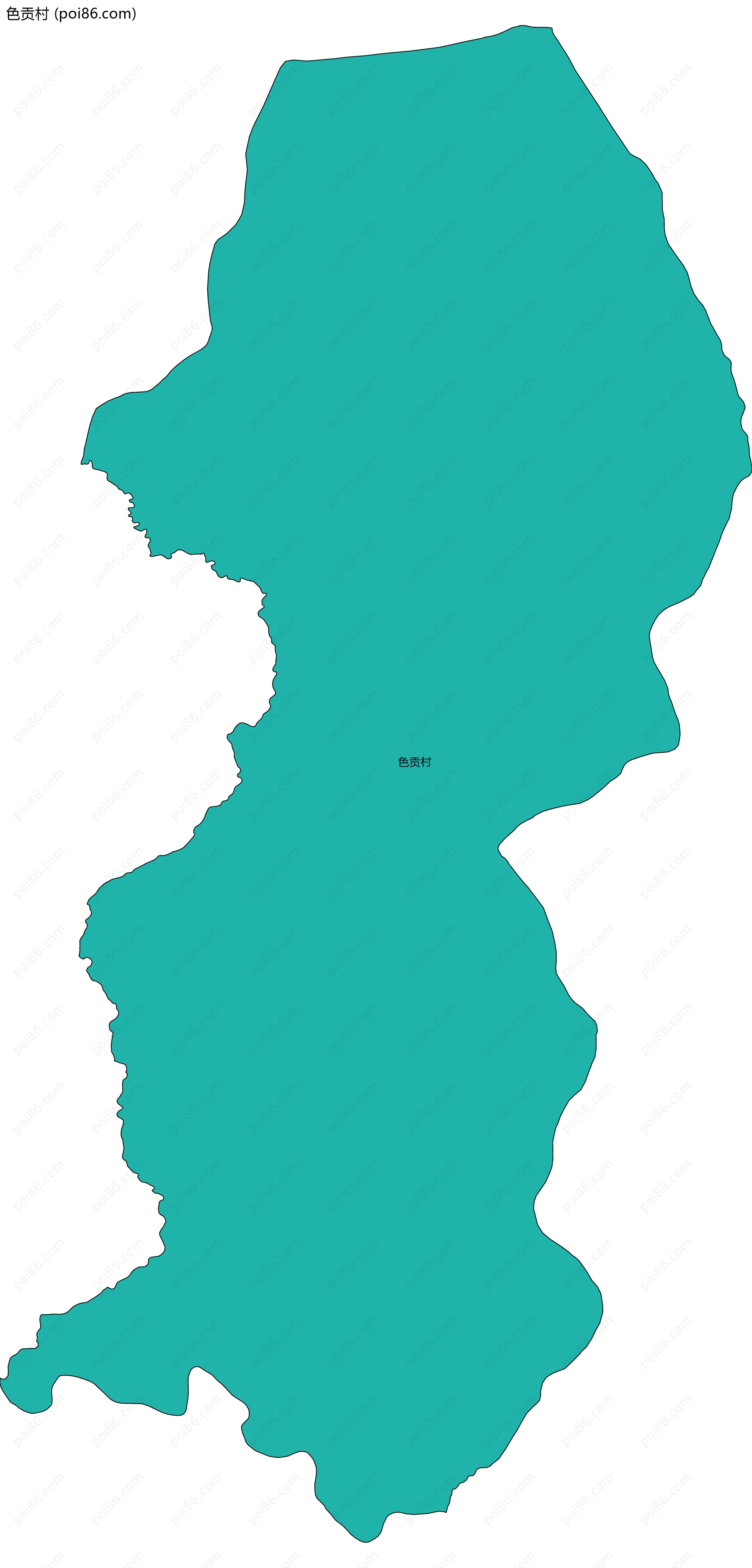 色贡村边界地图