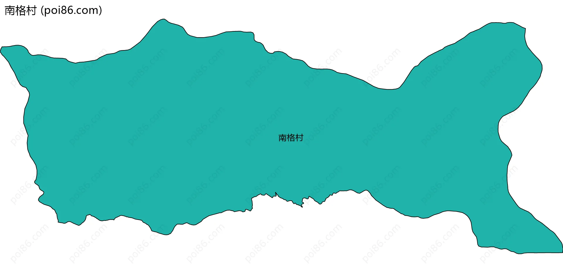 南格村边界地图