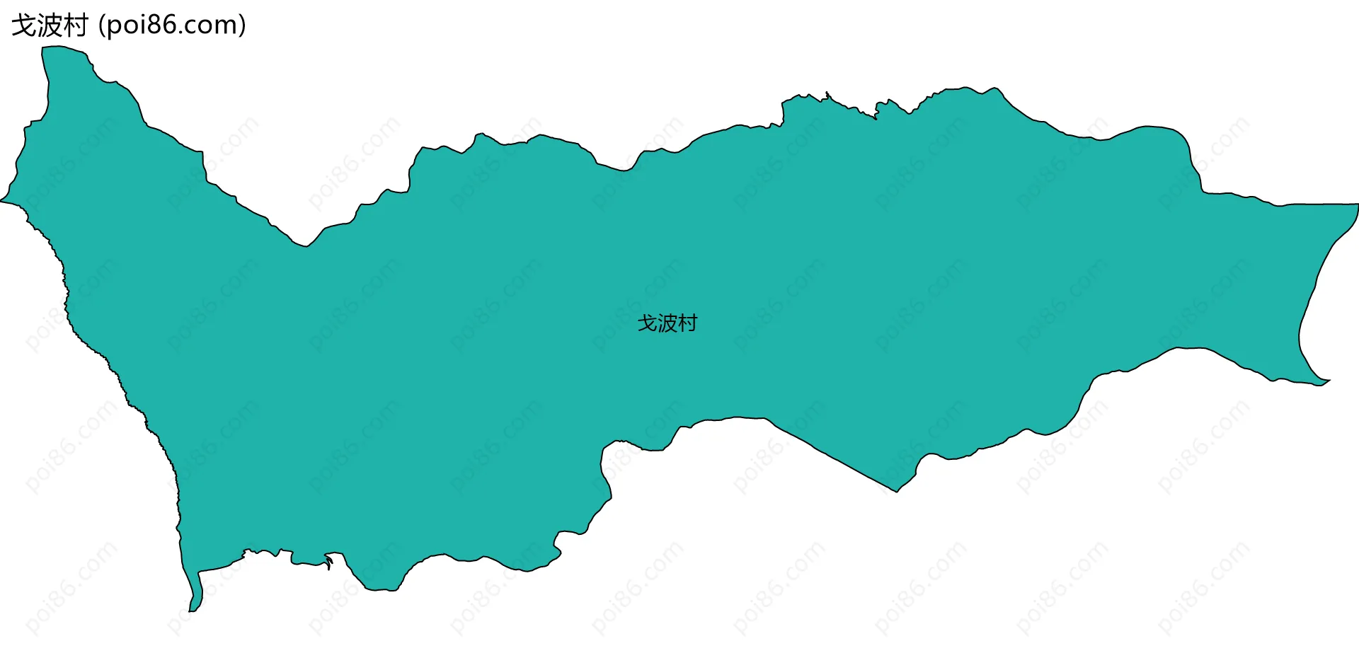 戈波村边界地图