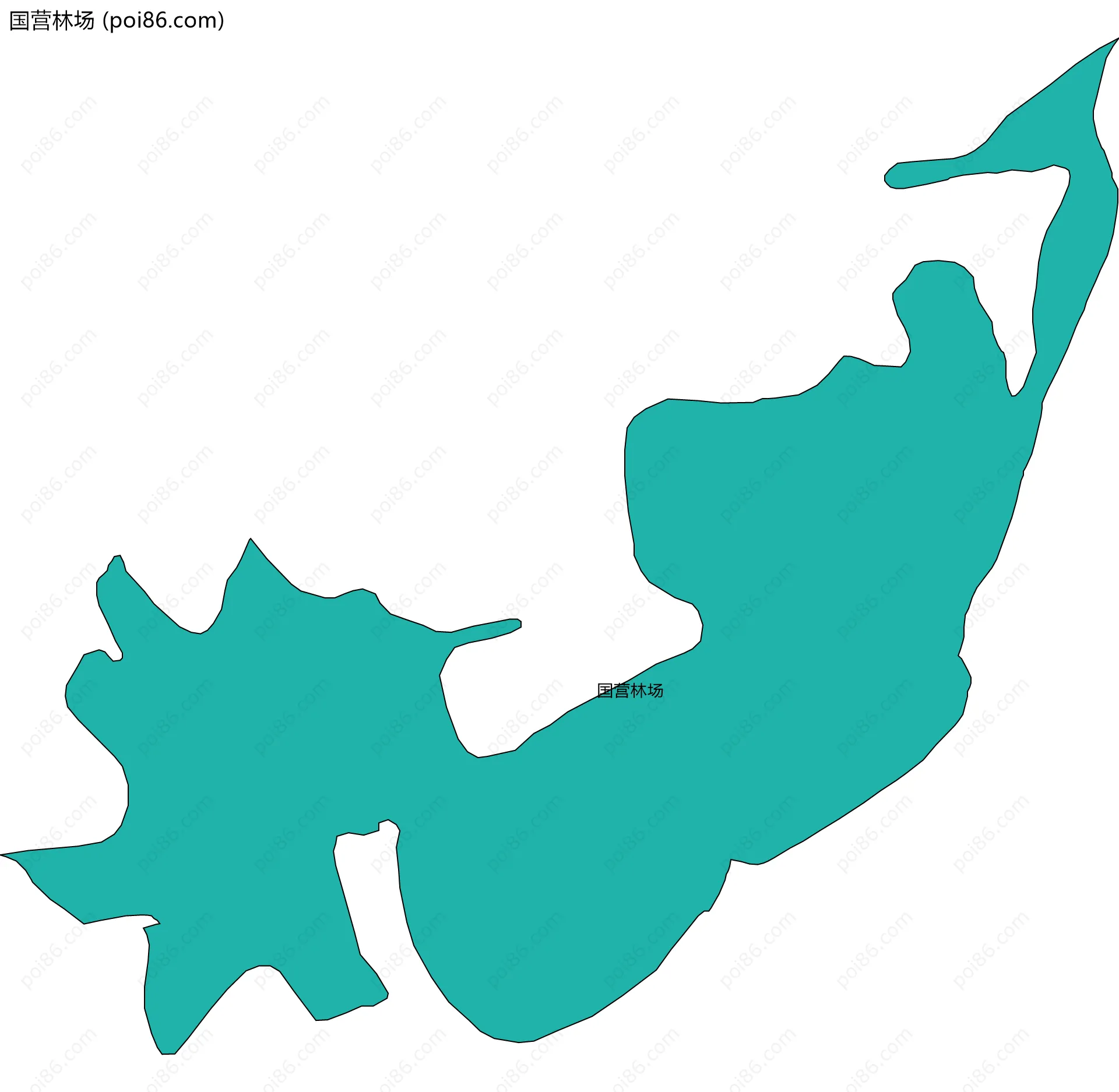 国营林场边界地图