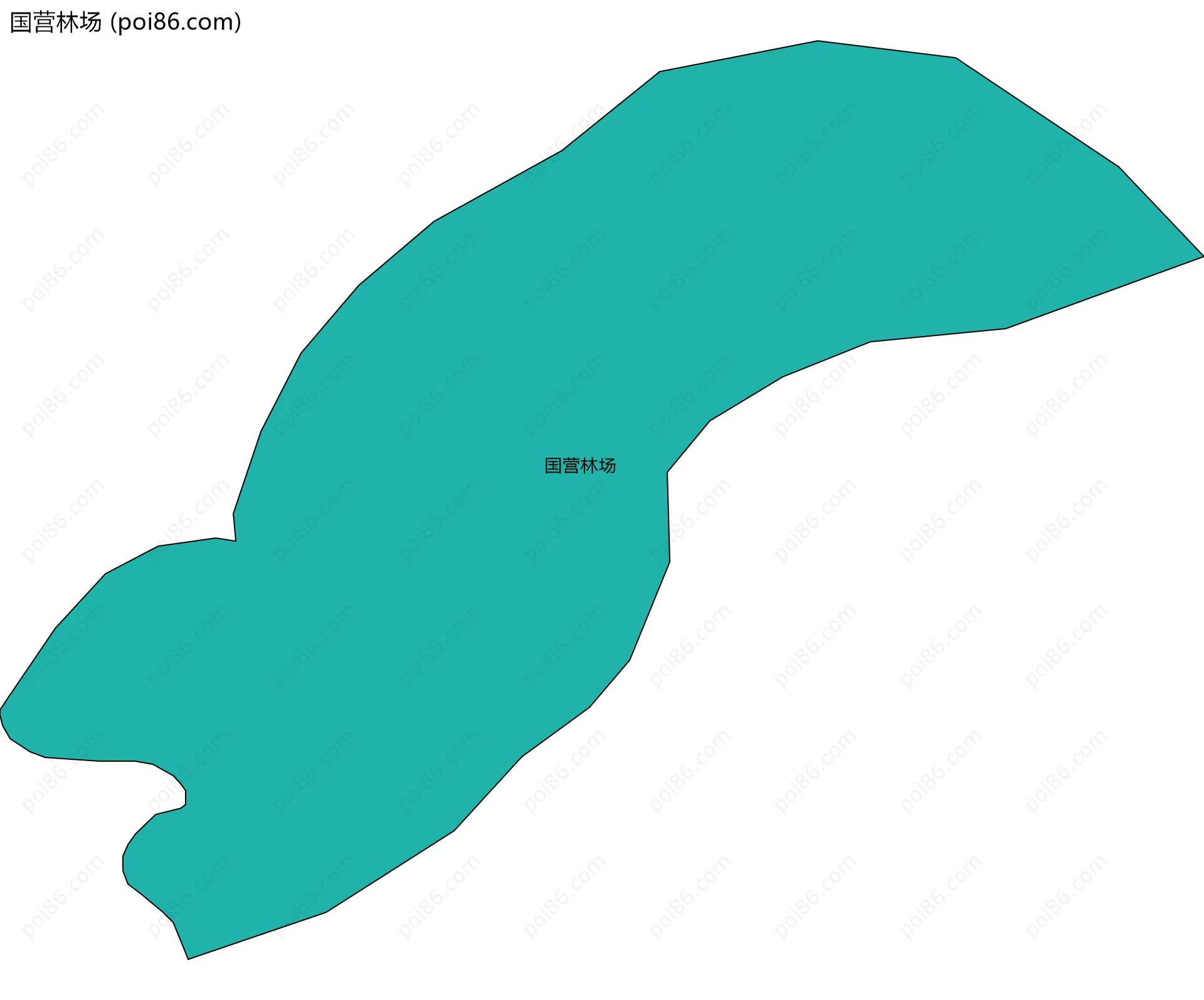 国营林场边界地图