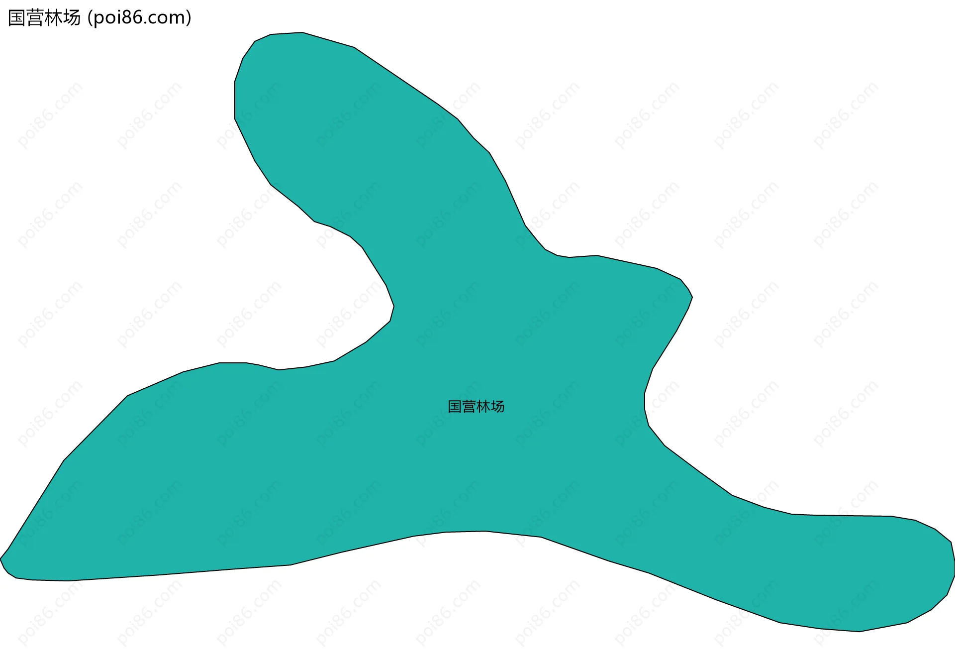 国营林场边界地图