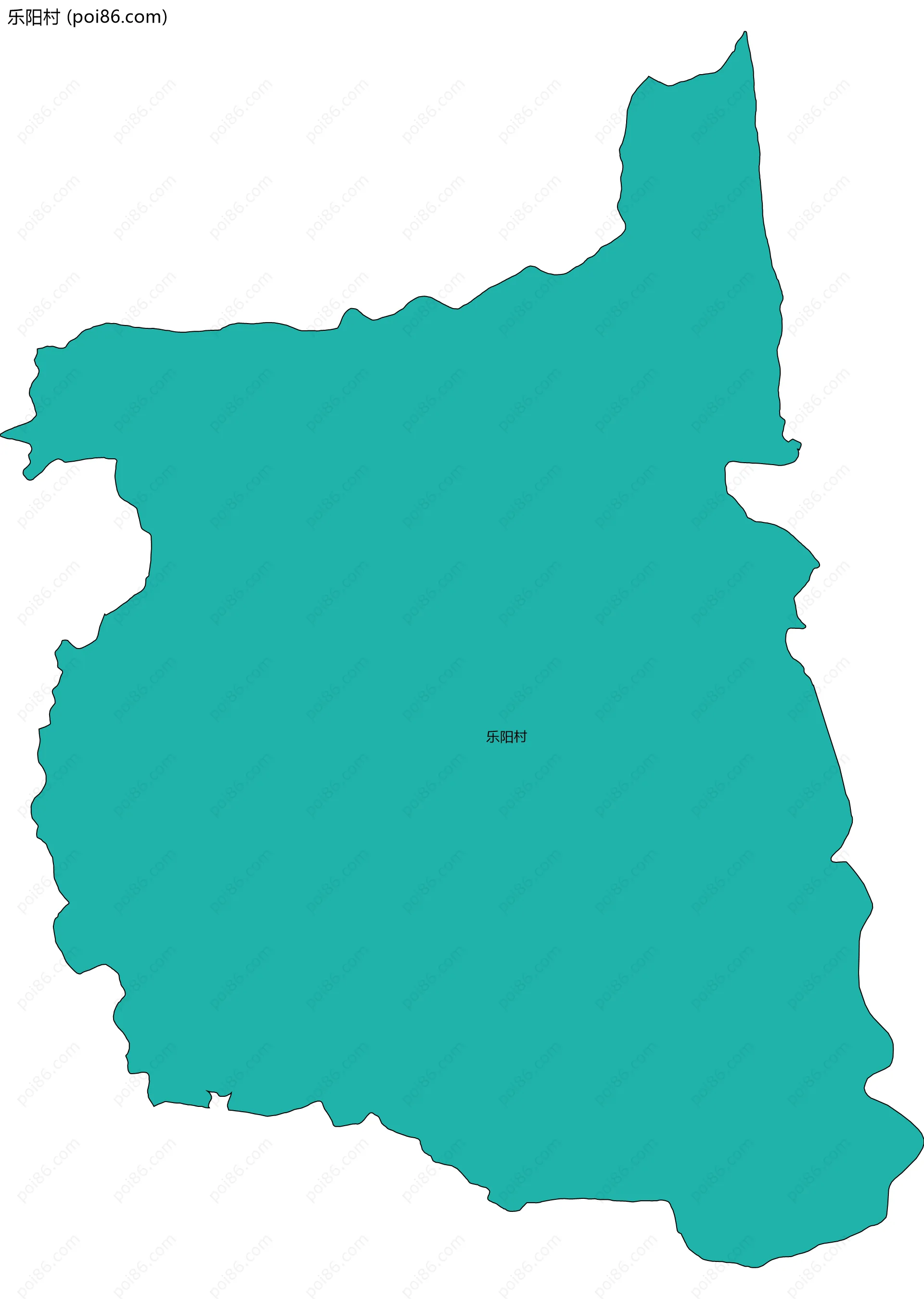 乐阳村边界地图