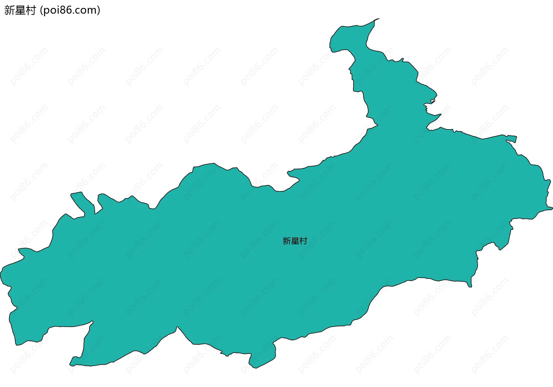 新星村边界地图