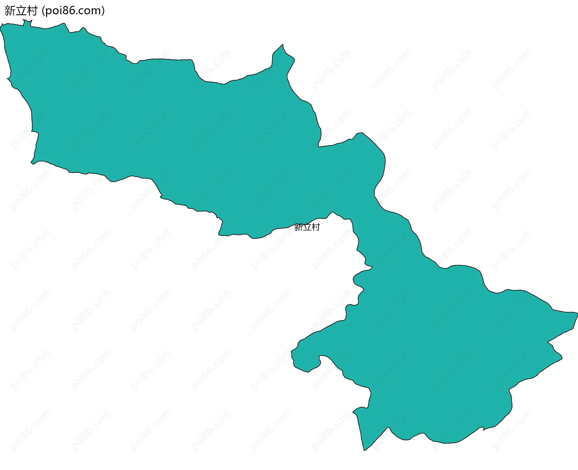 新立村边界地图