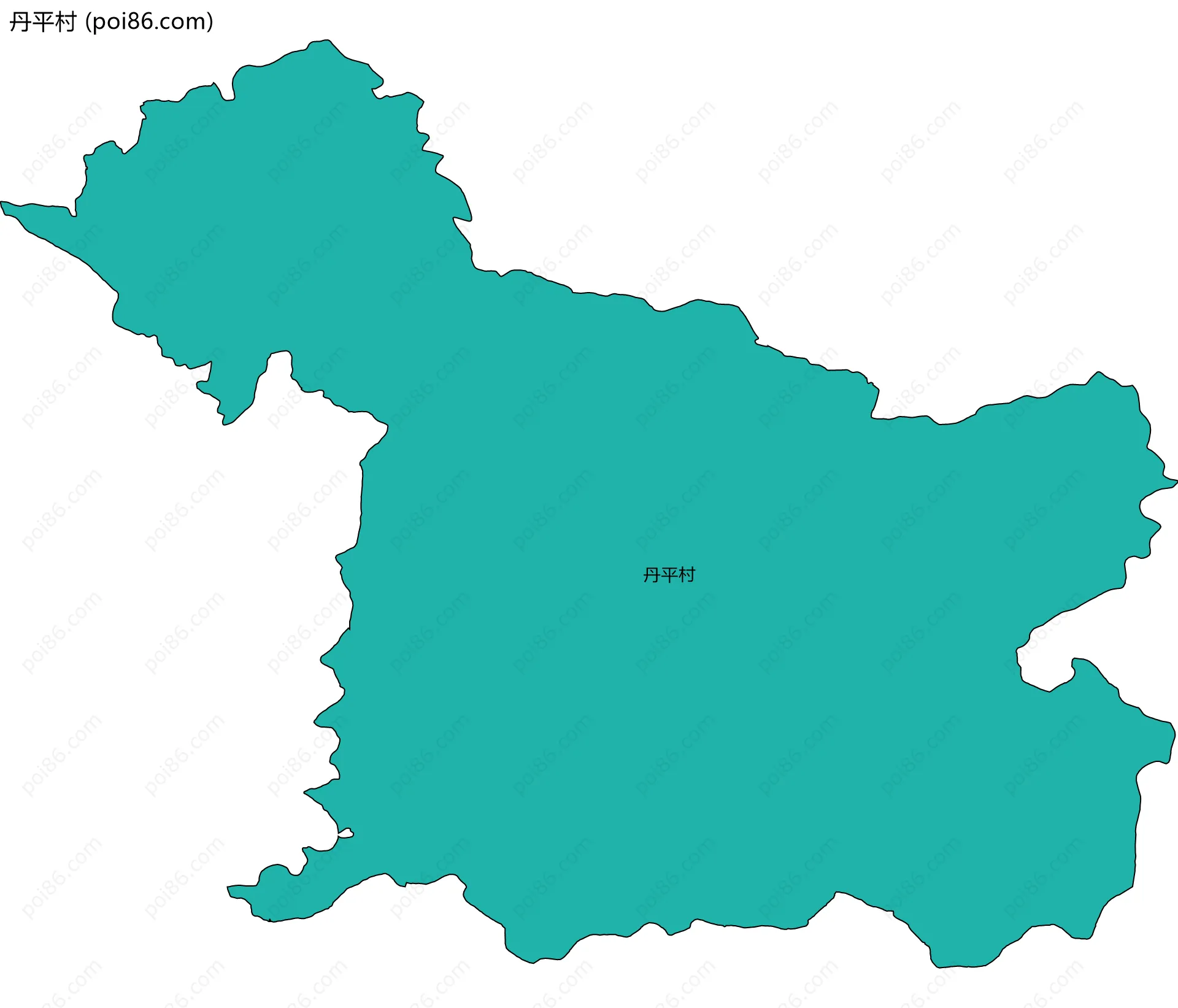 丹平村边界地图