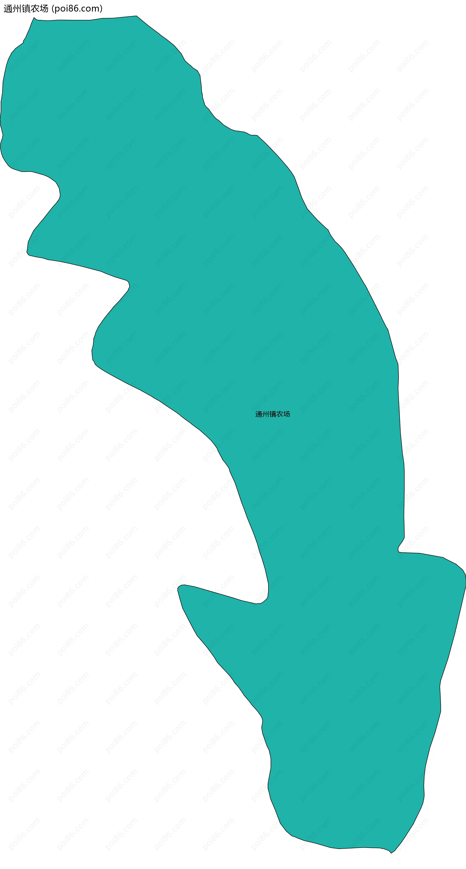 通州镇农场边界地图