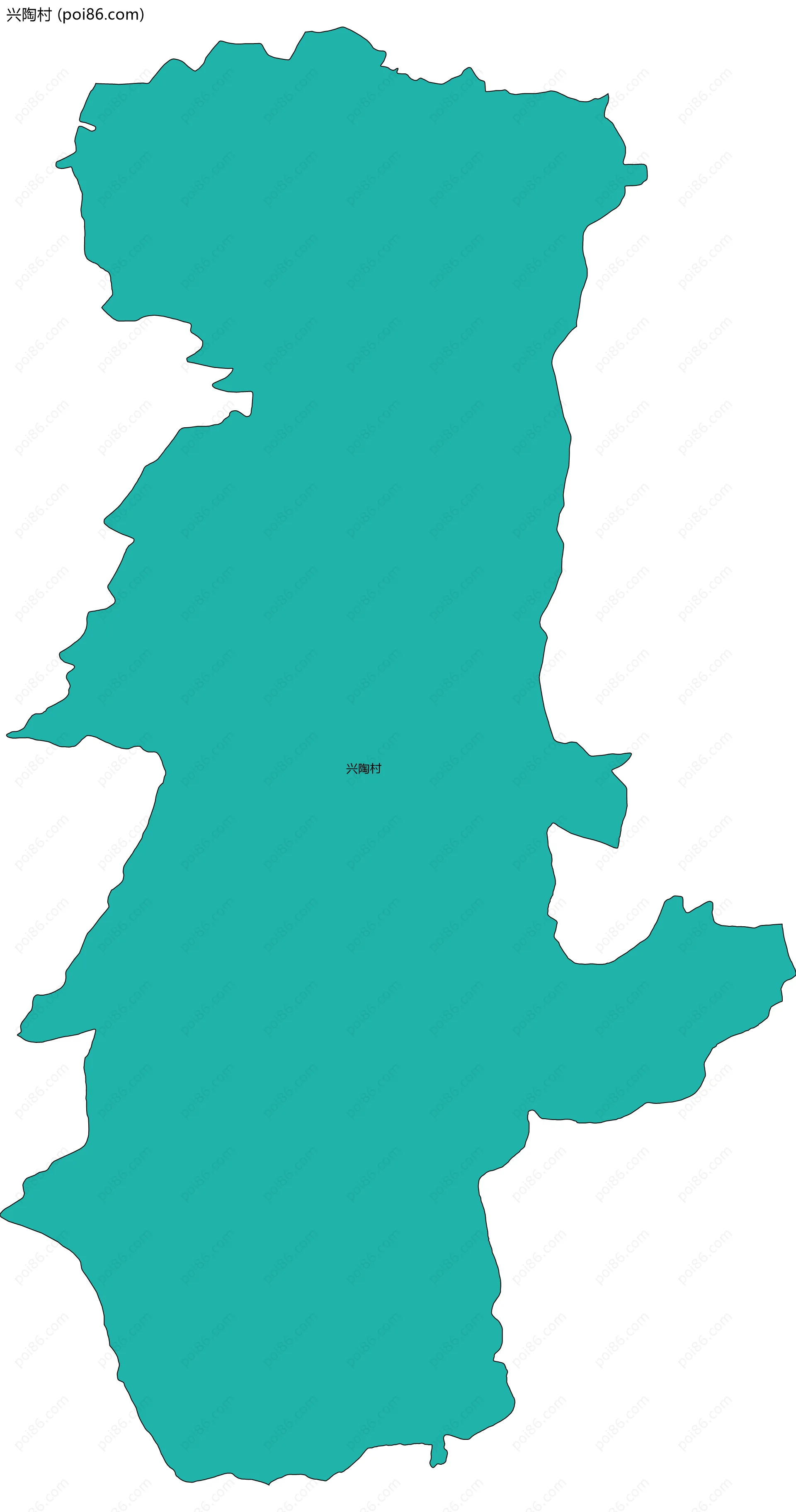 兴陶村边界地图