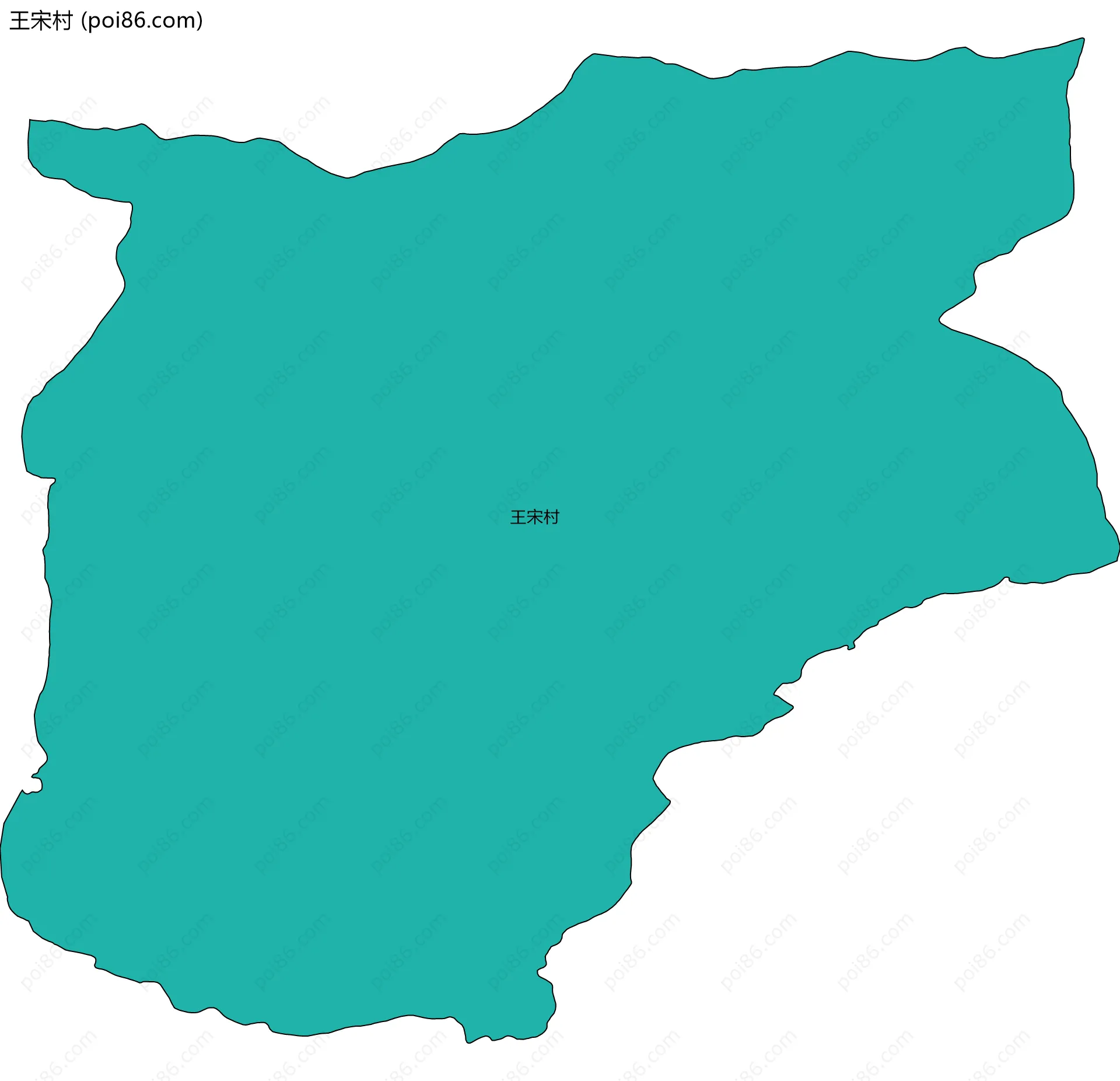 王宋村边界地图
