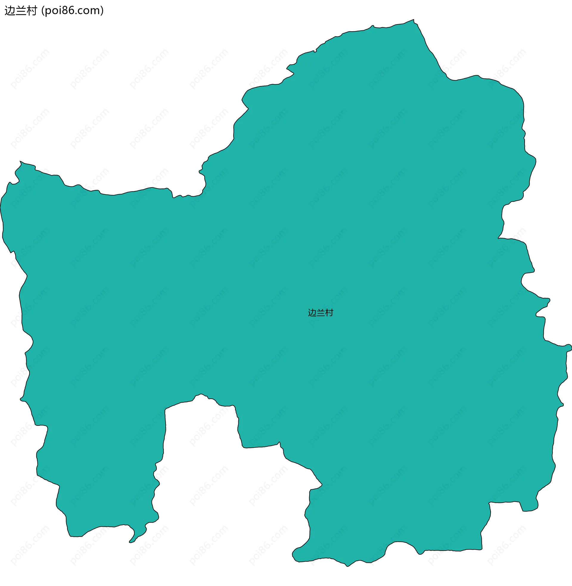边兰村边界地图