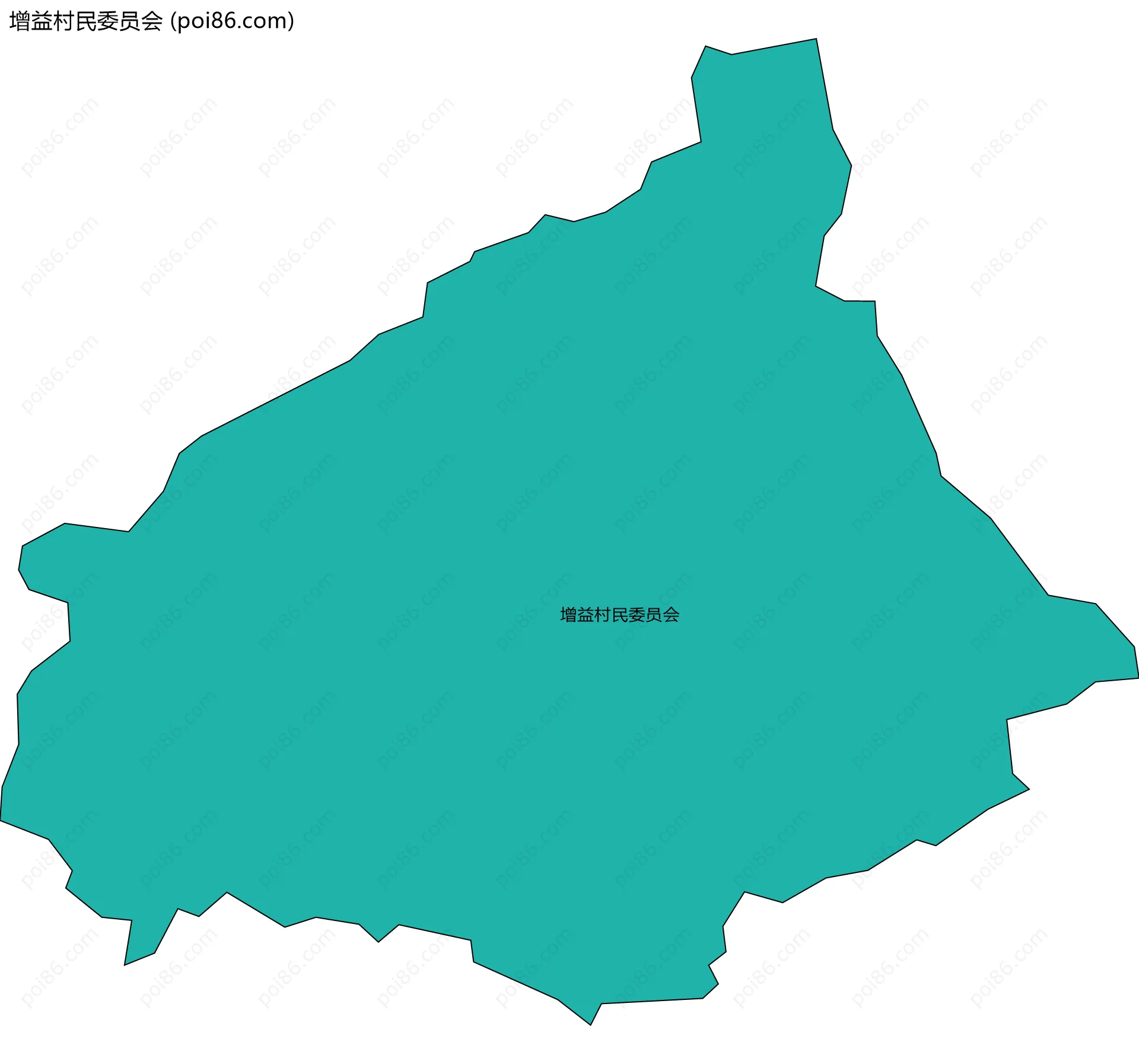 增益村民委员会边界地图