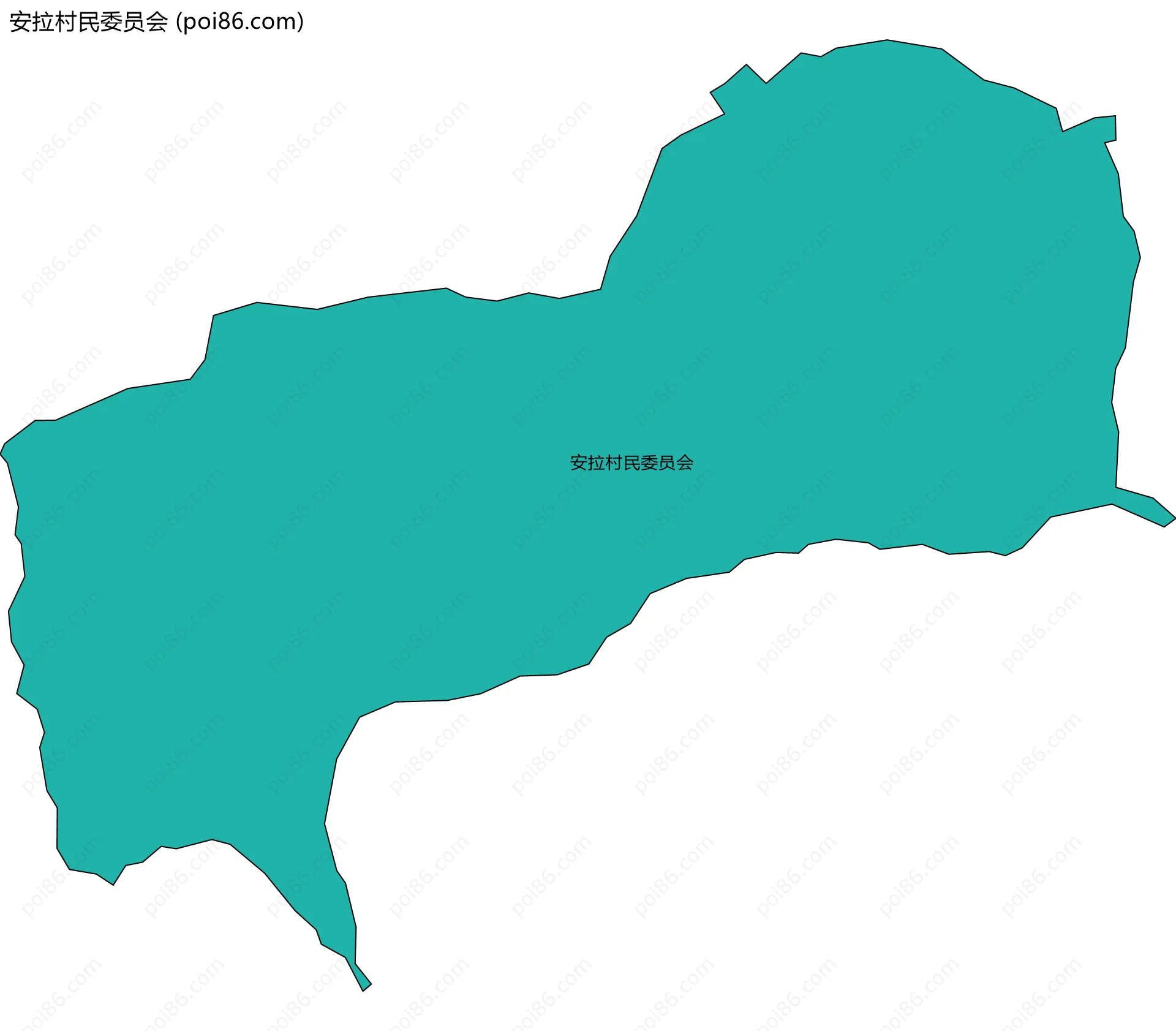 安拉村民委员会边界地图