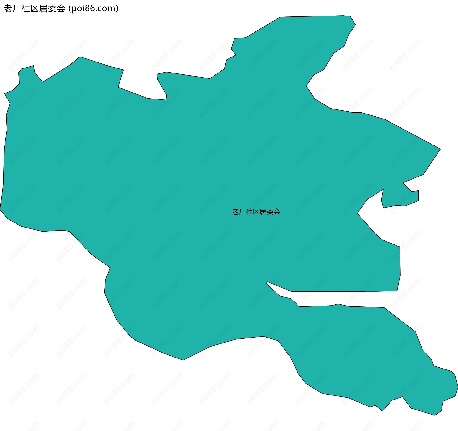 老厂社区居委会边界地图