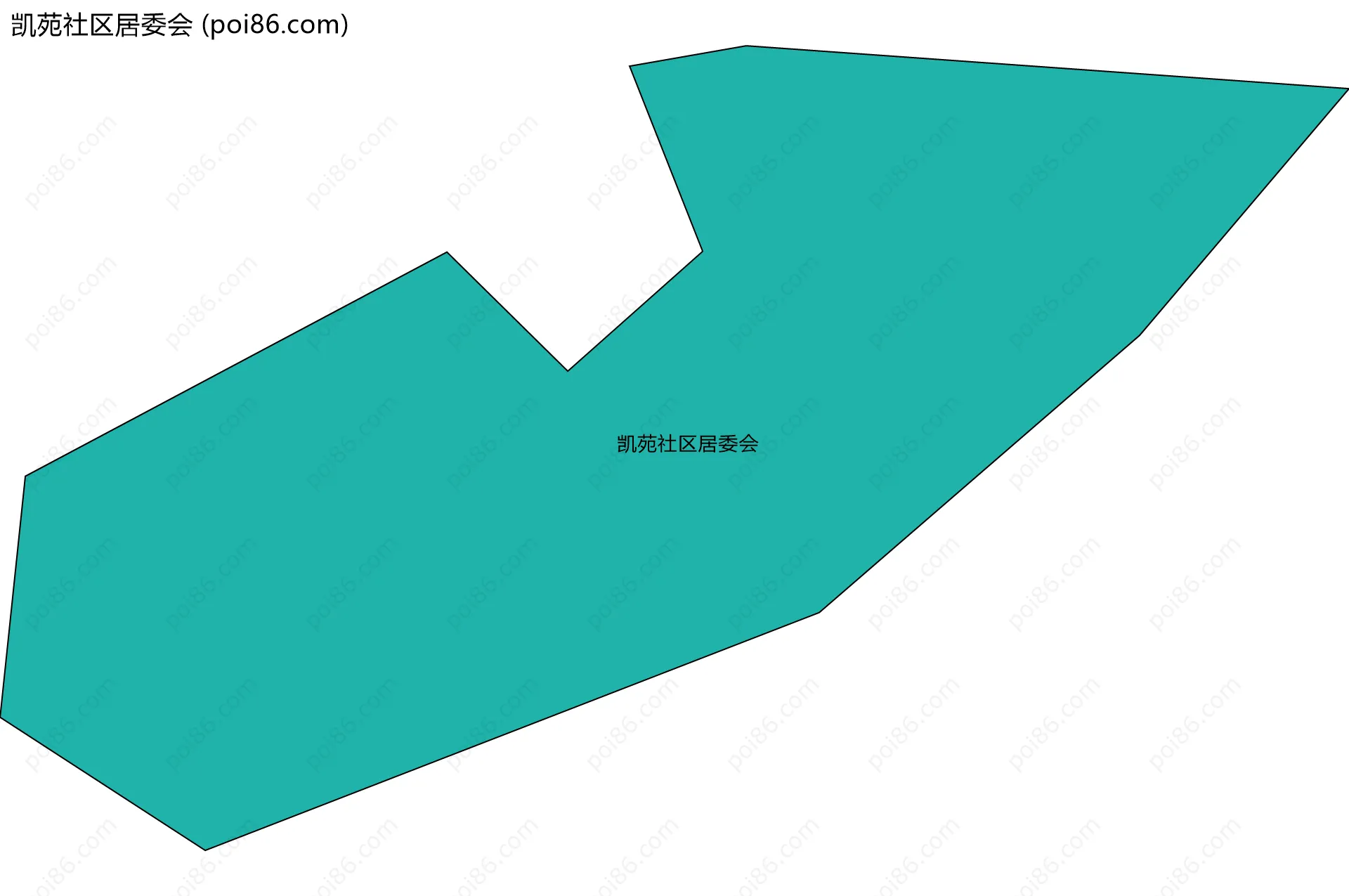 凯苑社区居委会边界地图