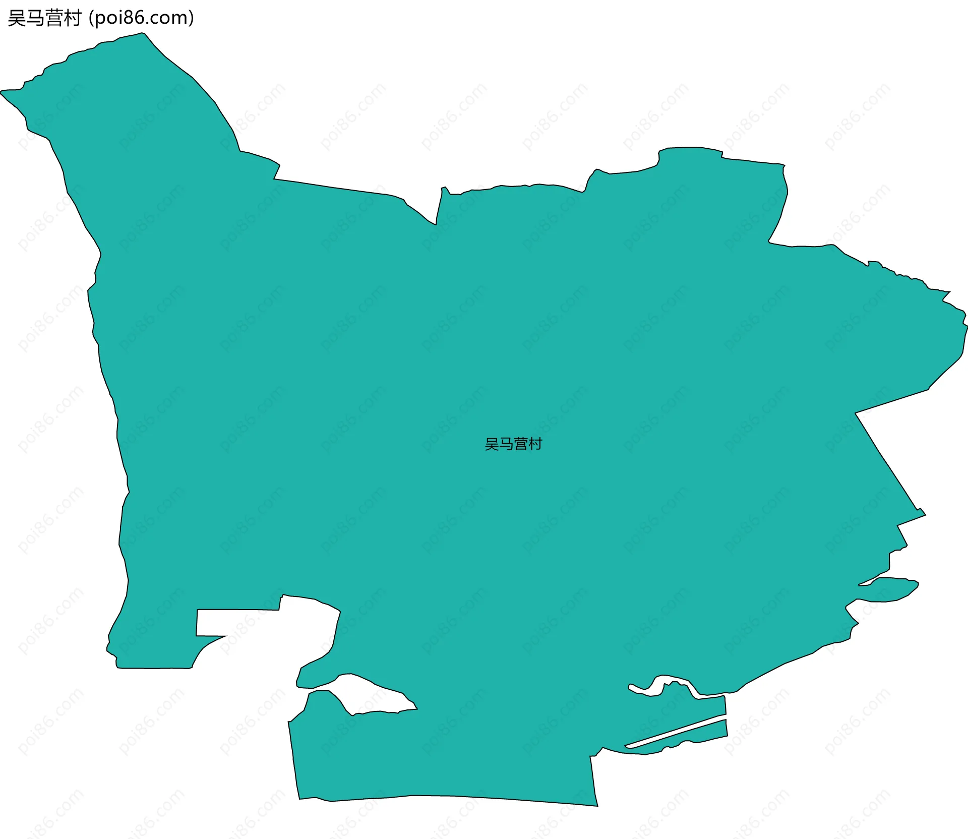 吴马营村边界地图