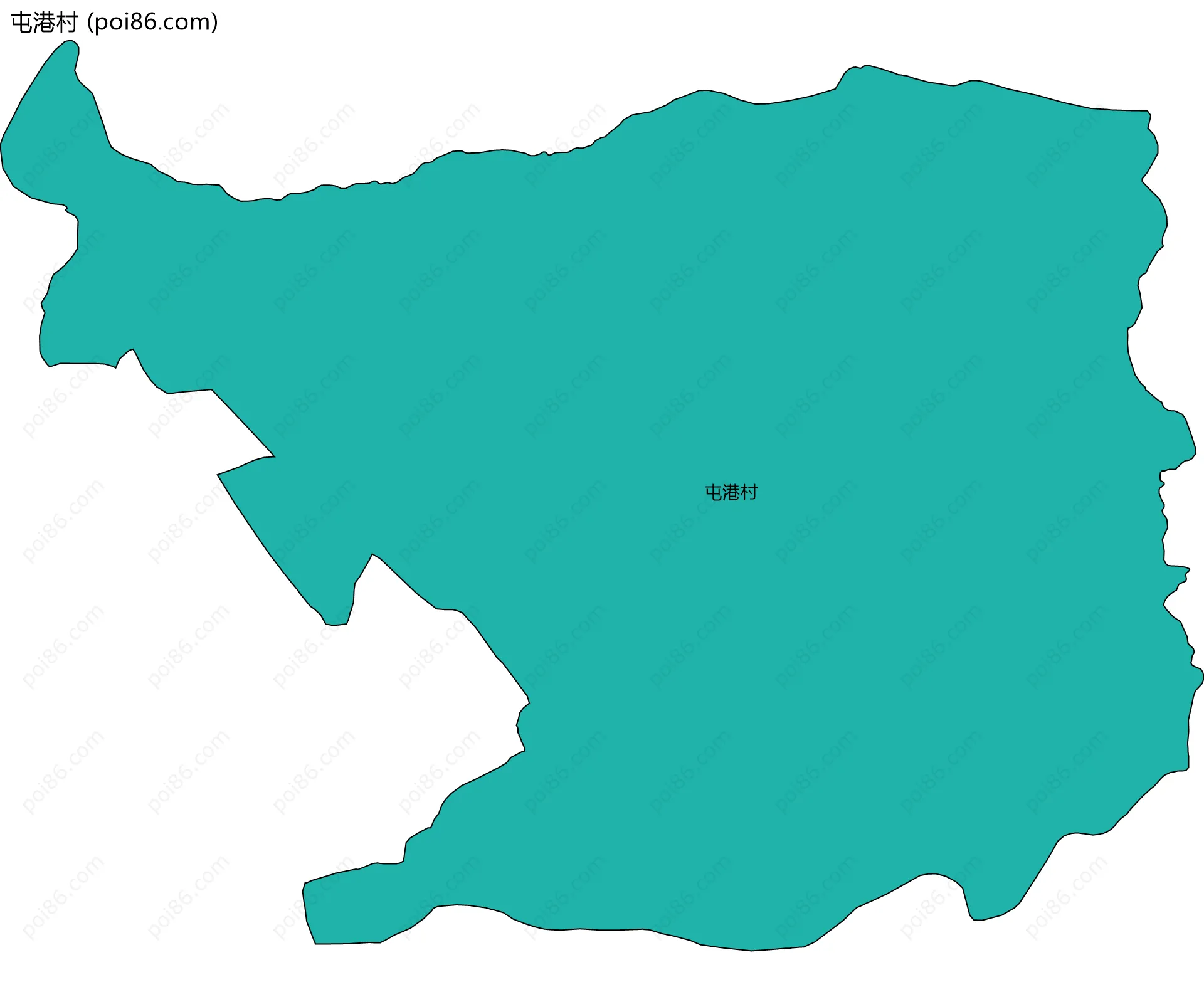 屯港村边界地图