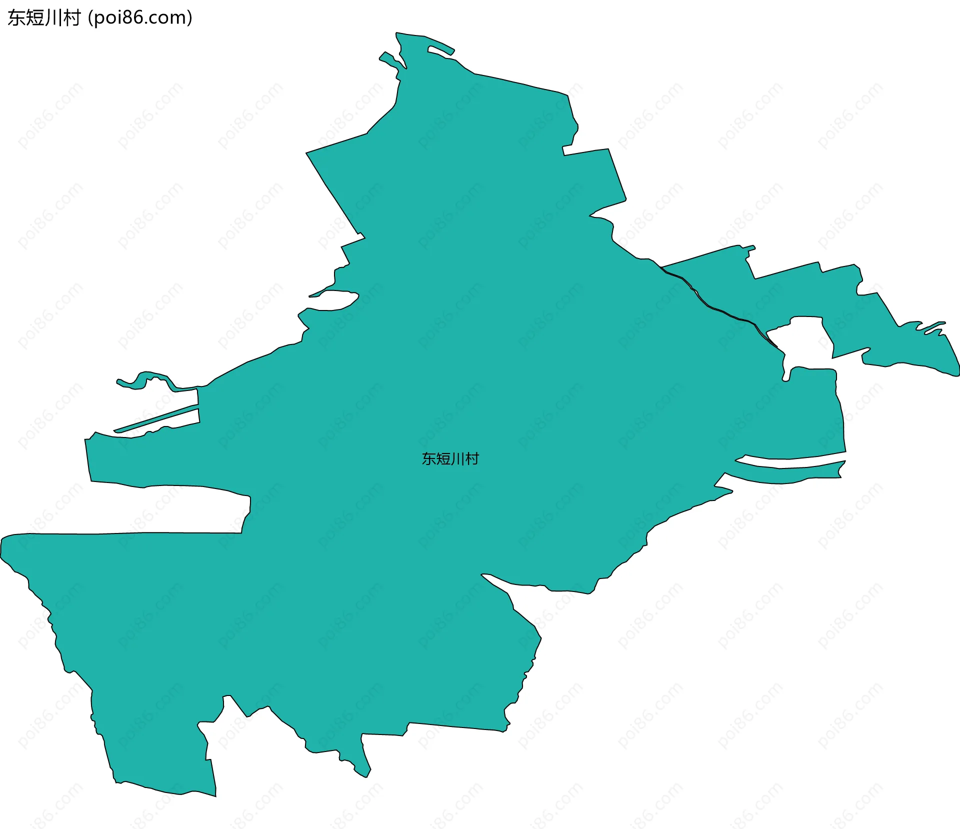 东短川村边界地图