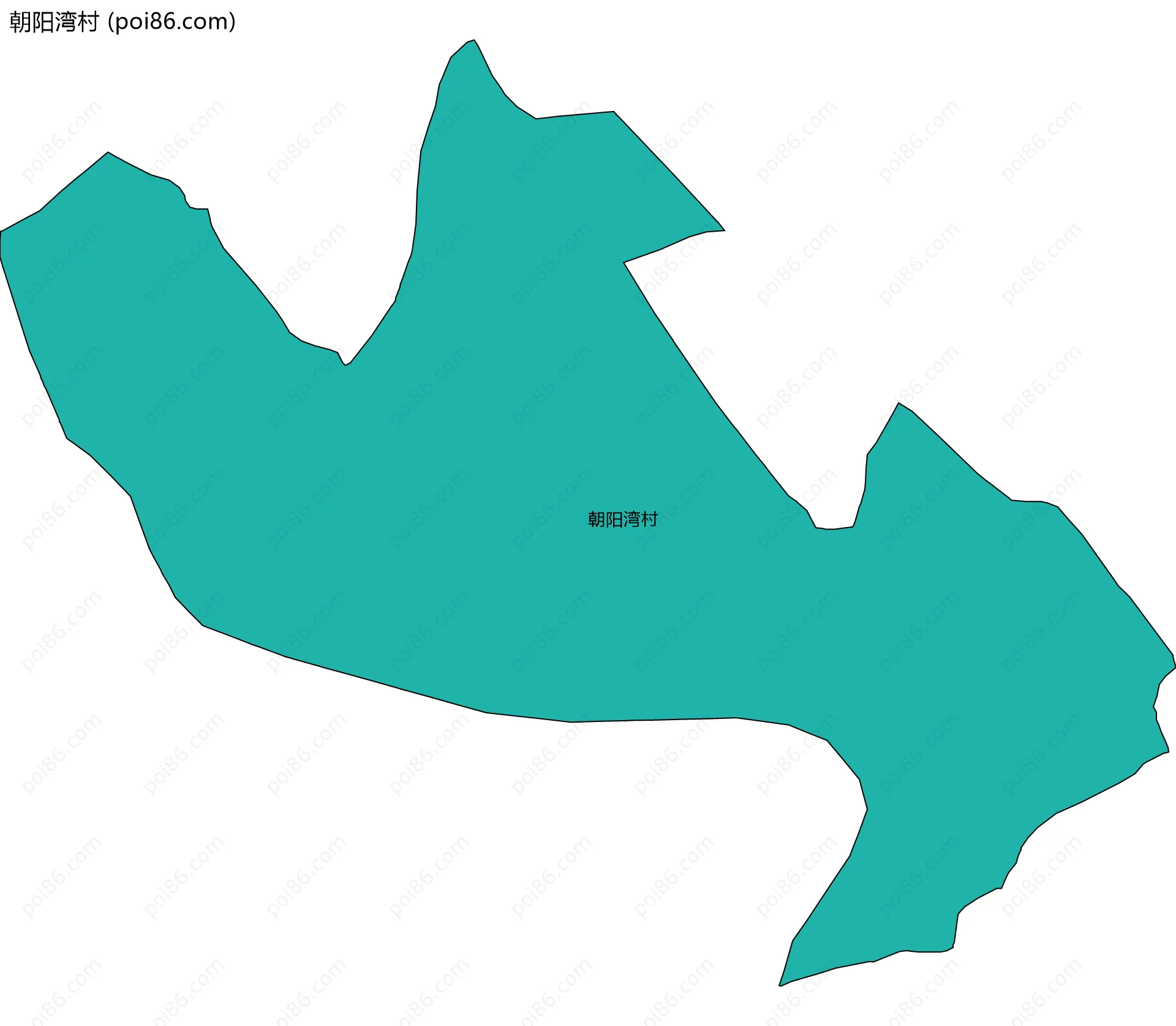 朝阳湾村边界地图